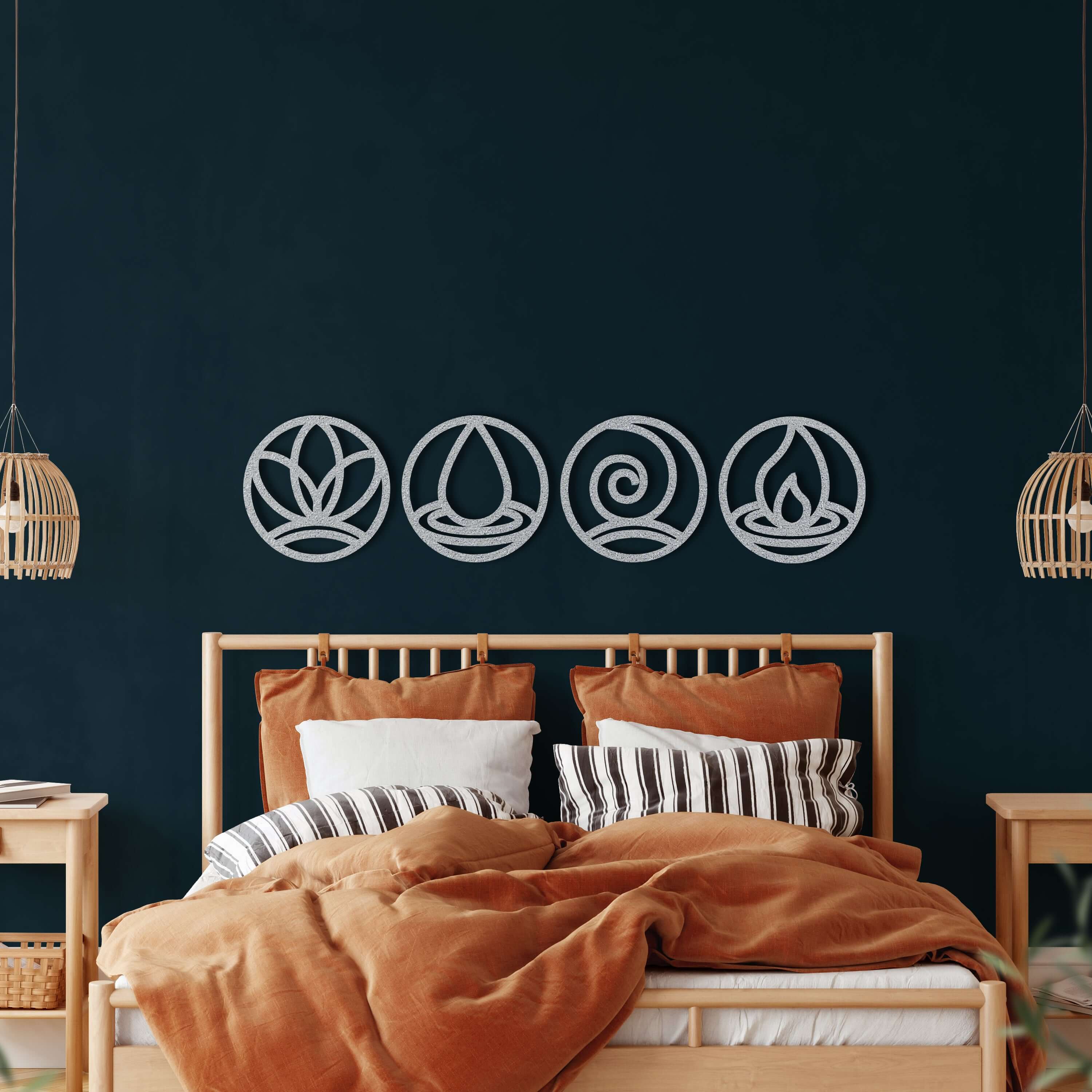 Four Elements Metal Wall Art