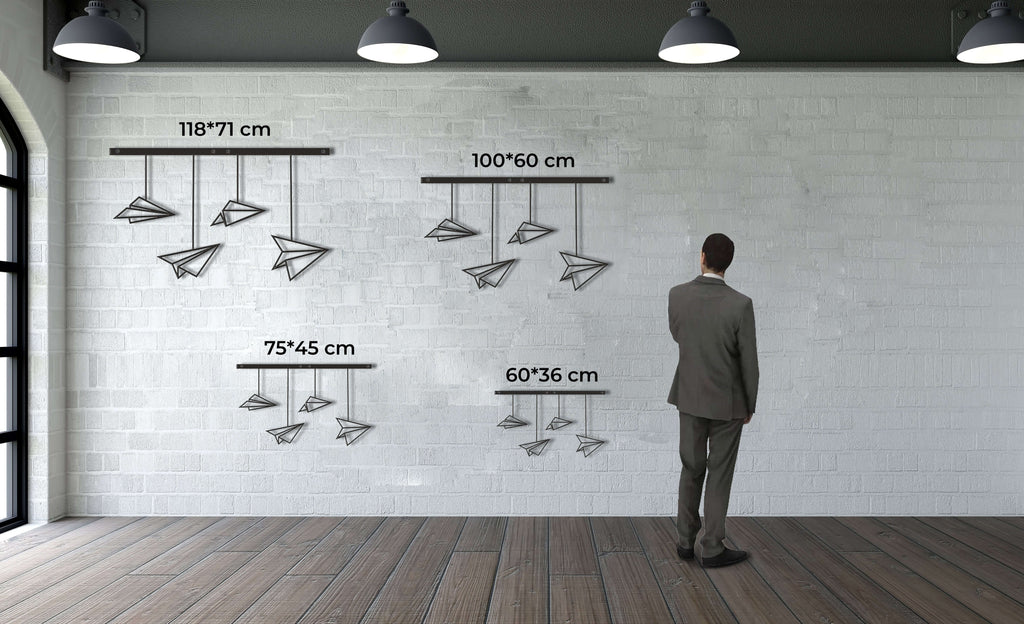 Paper Plane Metal Wall Art