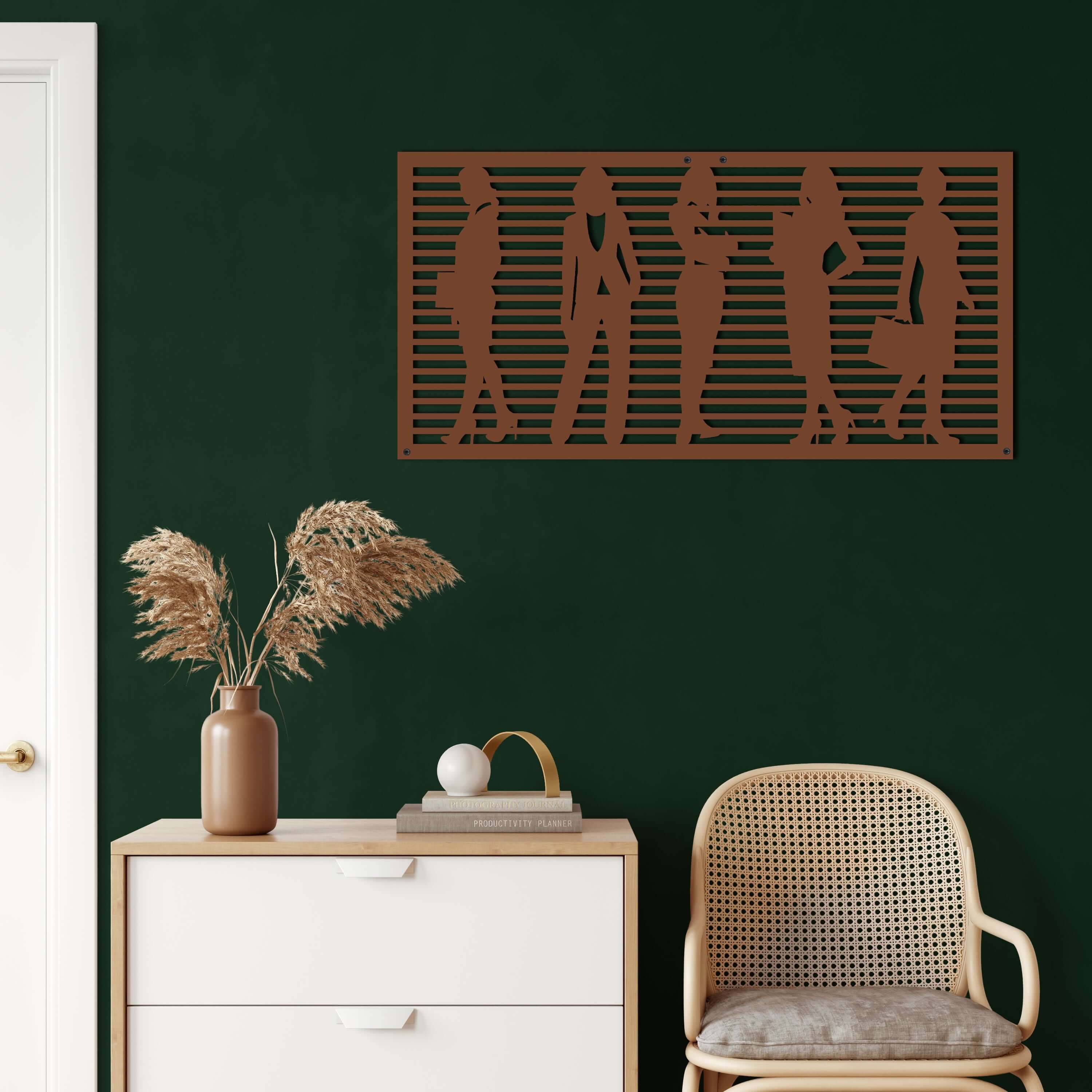 Women Fashion Metal Wall Art