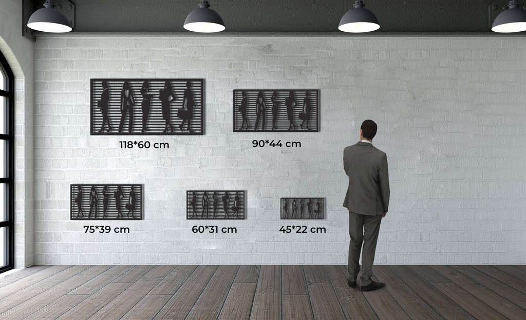 Women Fashion Metal Wall Art