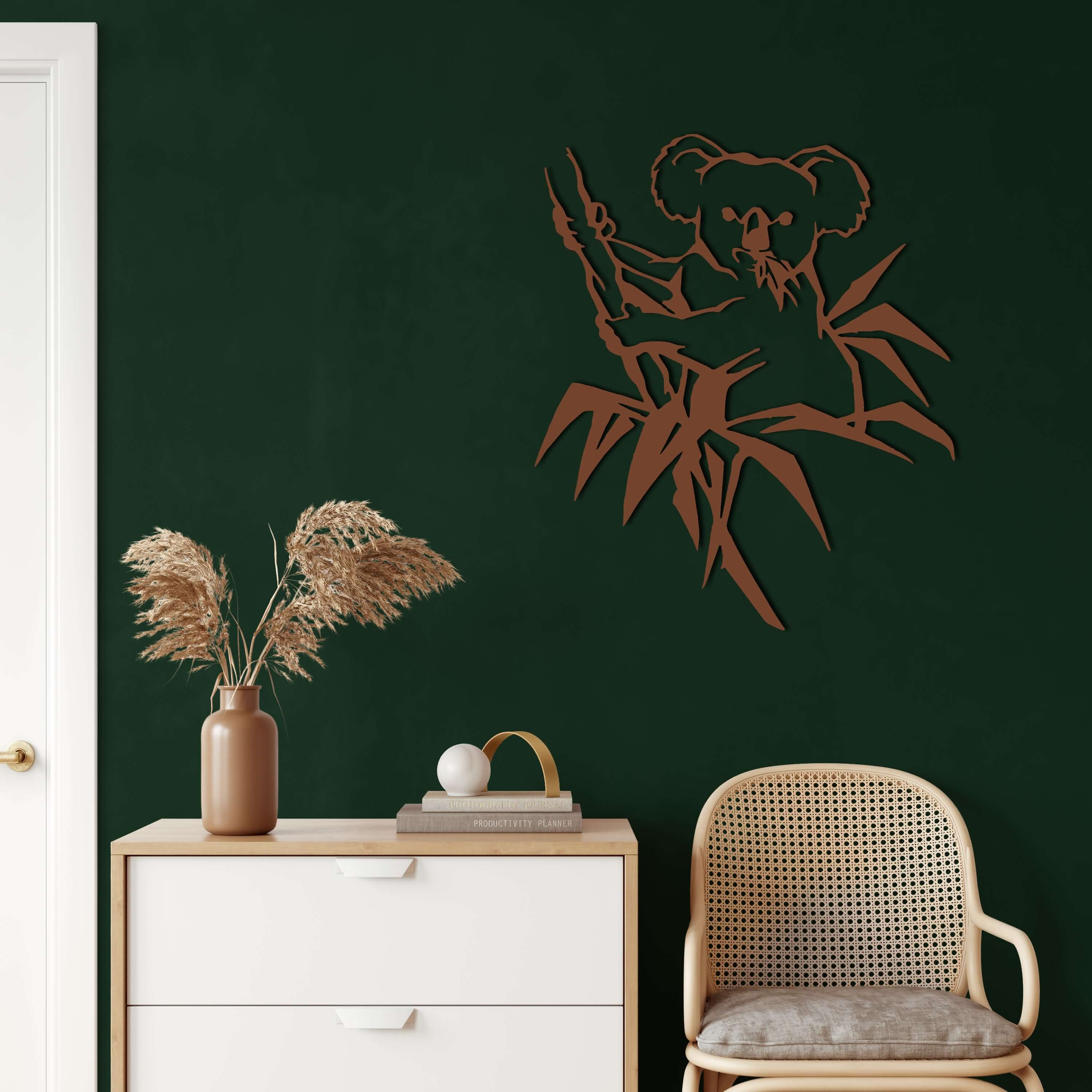 Koala Bear Metal Wall Art