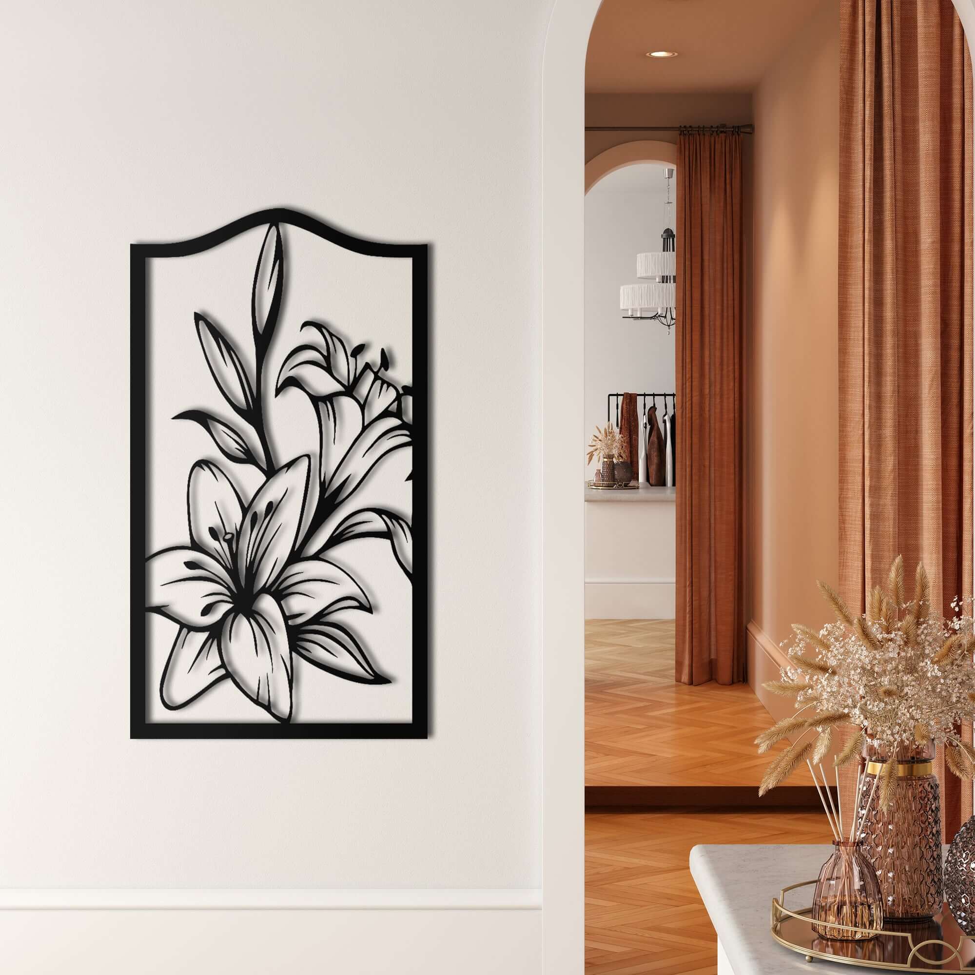 Flower Metal Wall Art