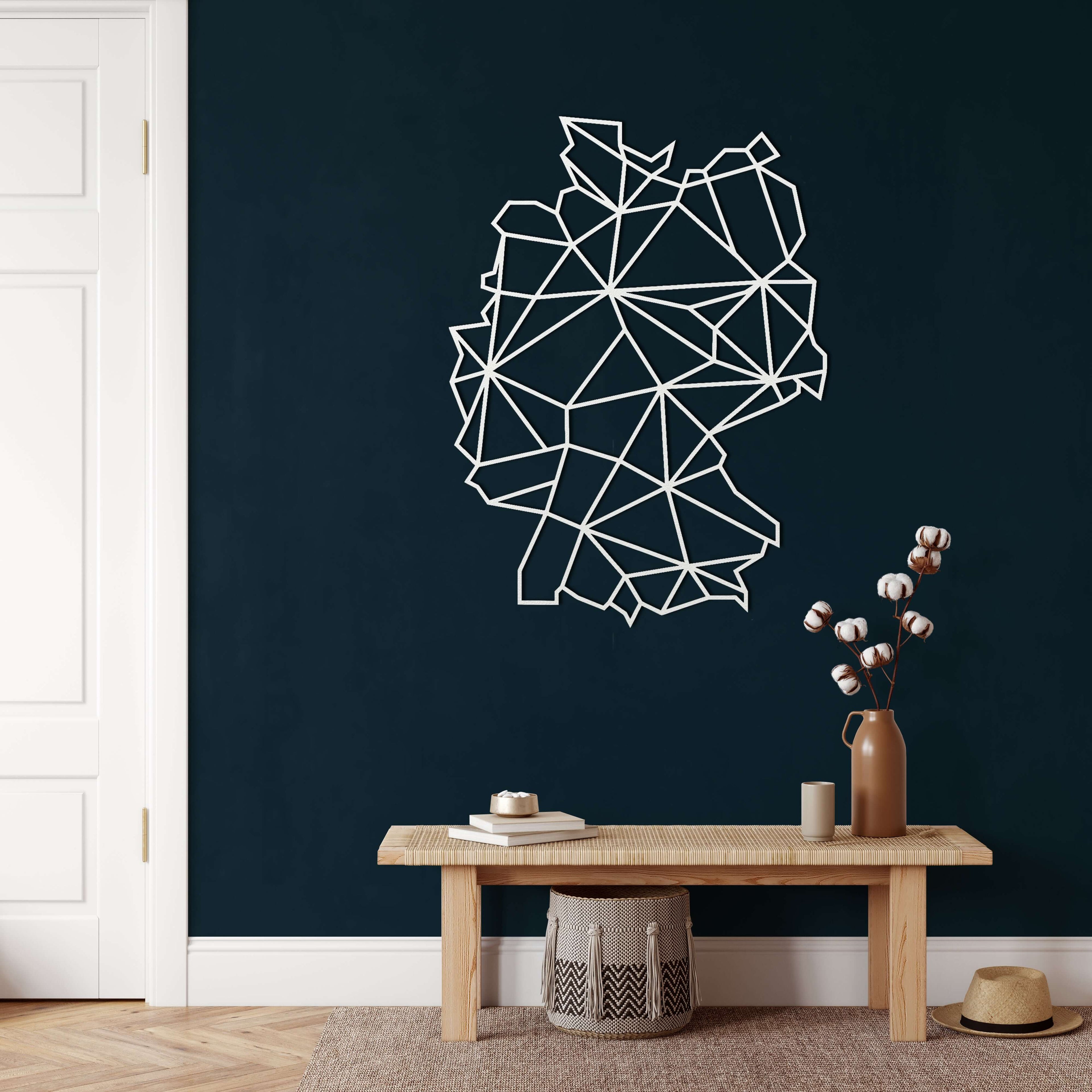 Germany Map Metal Wall Art