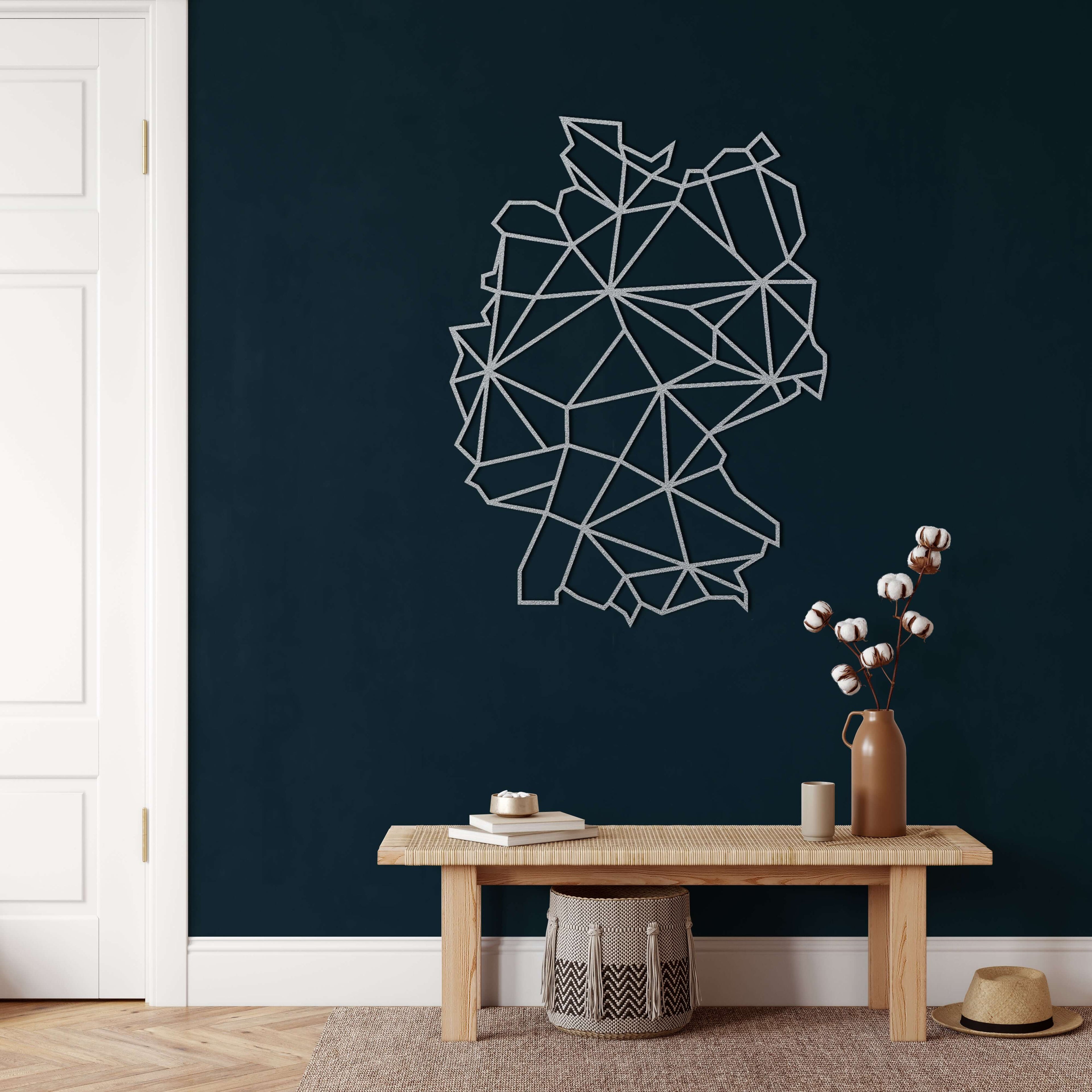 Germany Map Metal Wall Art