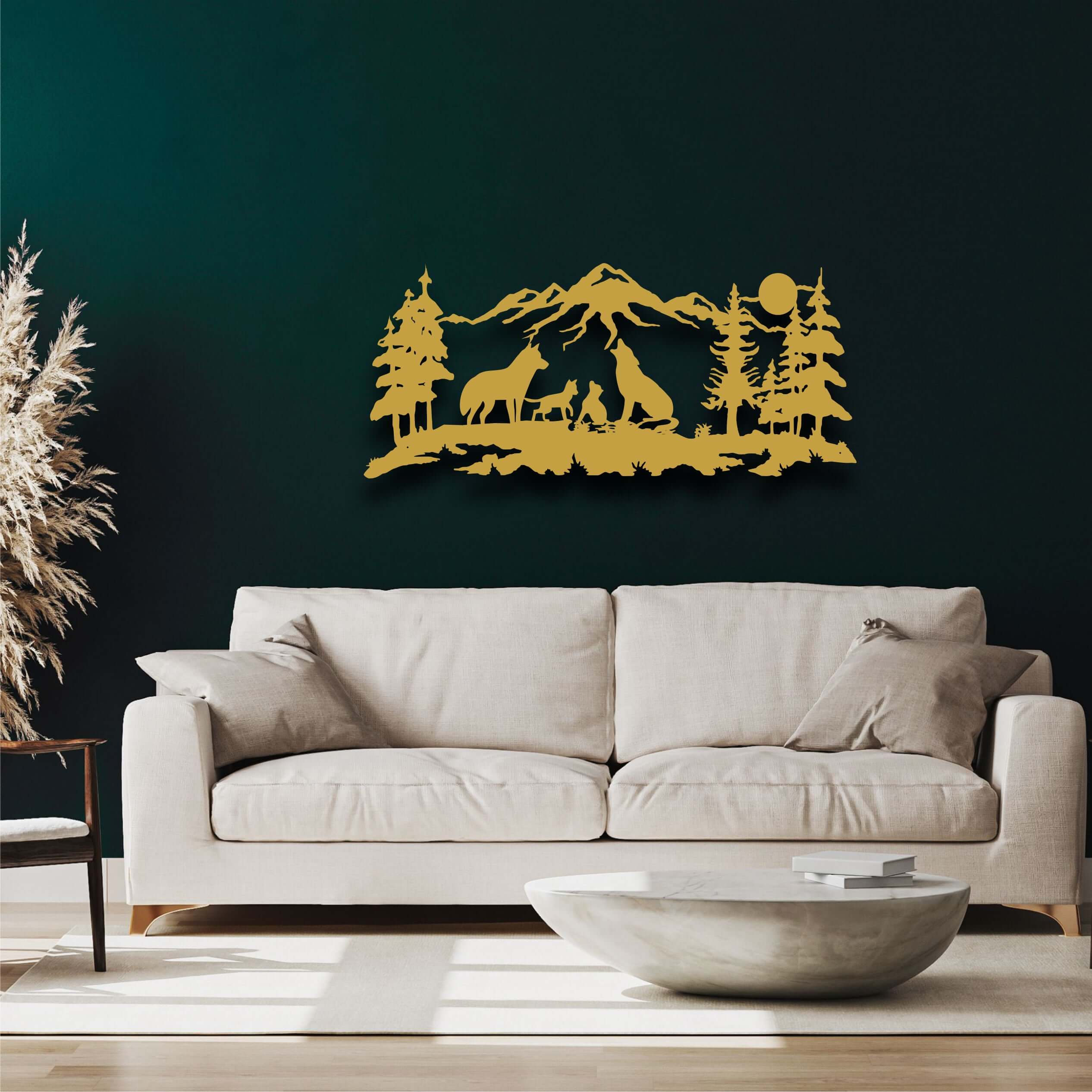 Wolf Family Metal Wall Art