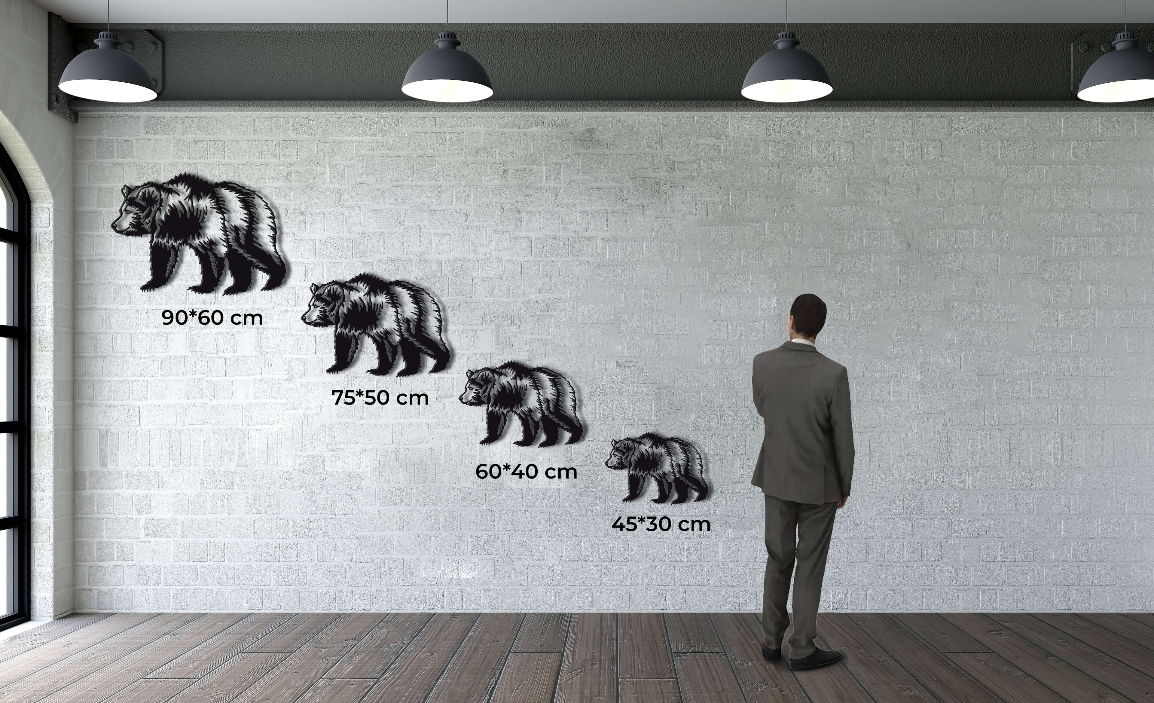 Bear Metal Wall Art