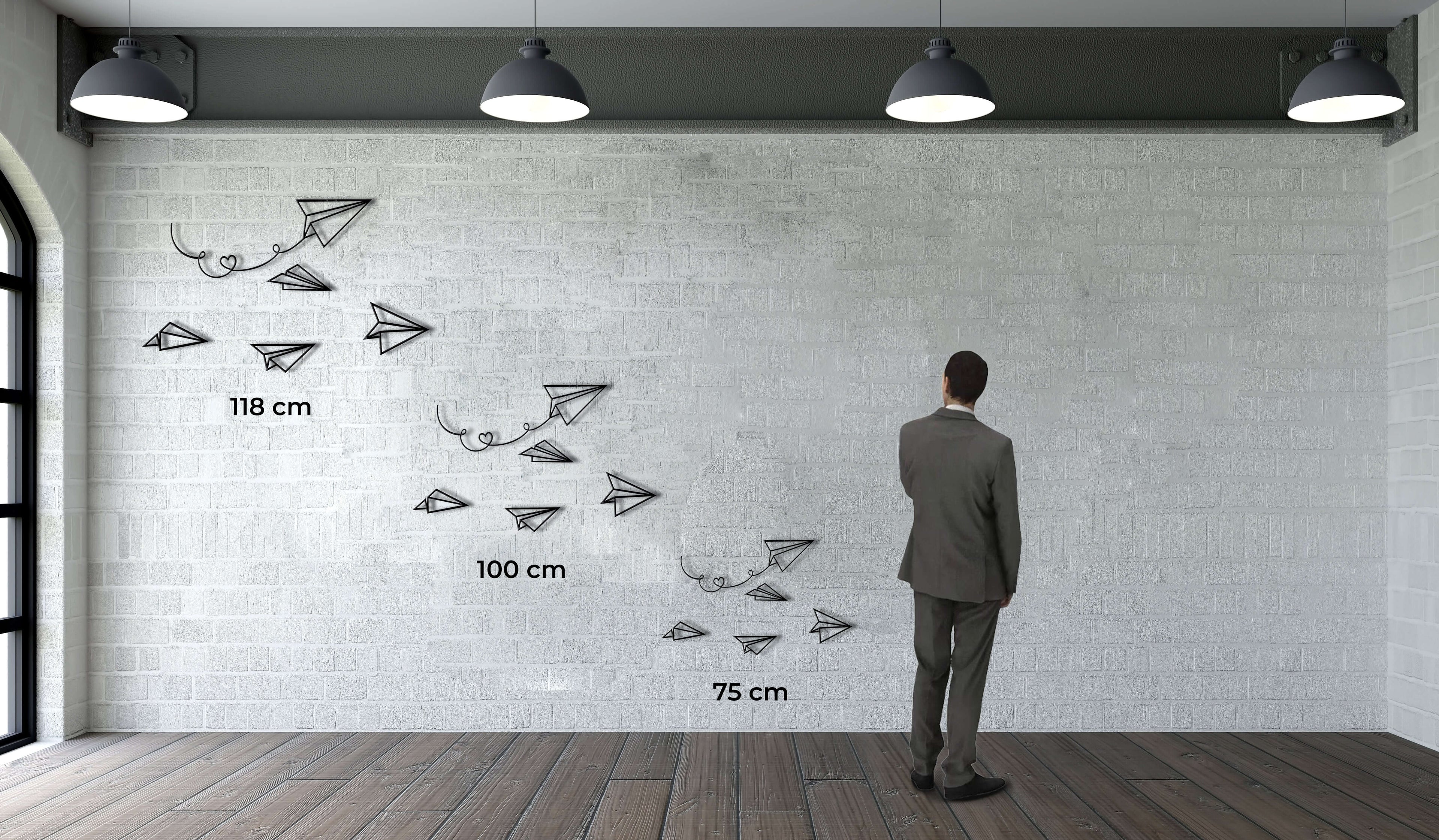 Paper Planes Metal Wall Art