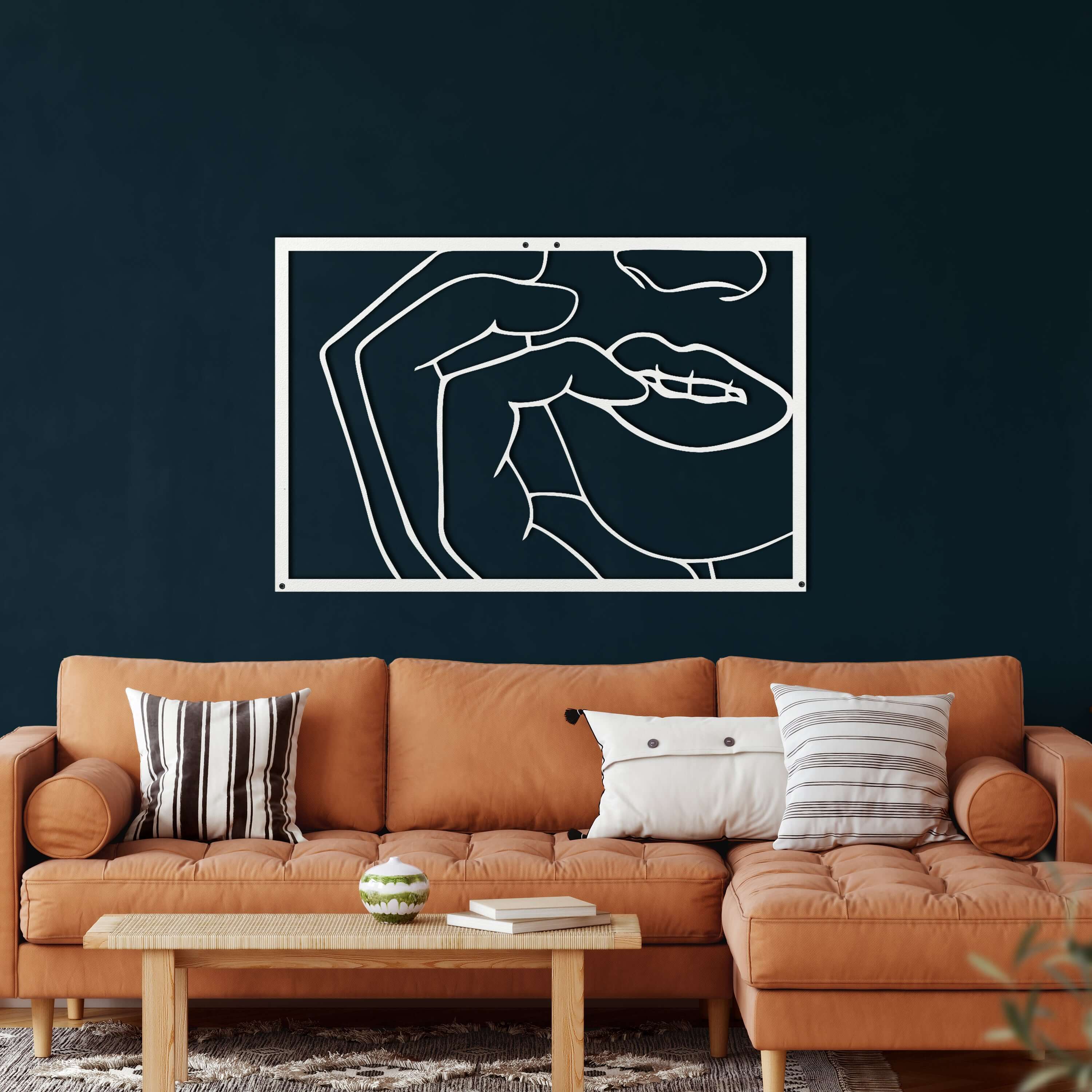 Face Metal Wall Art
