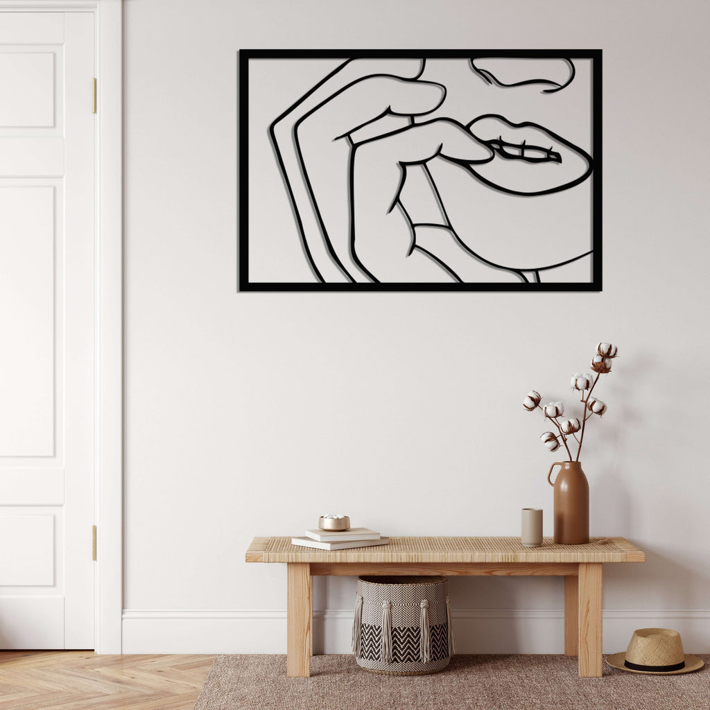 Face Metal Wall Art