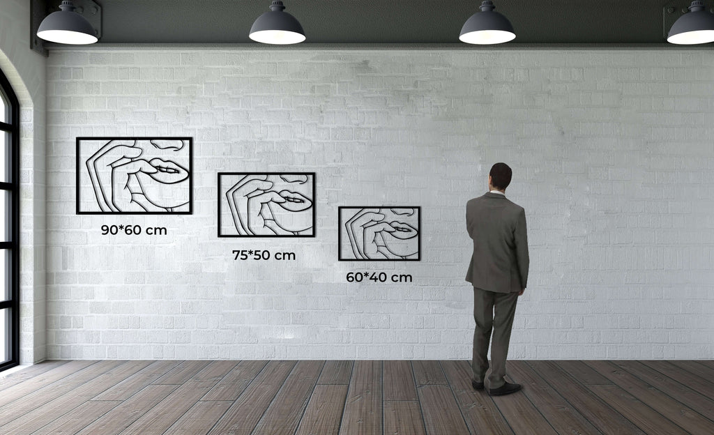 Face Metal Wall Art