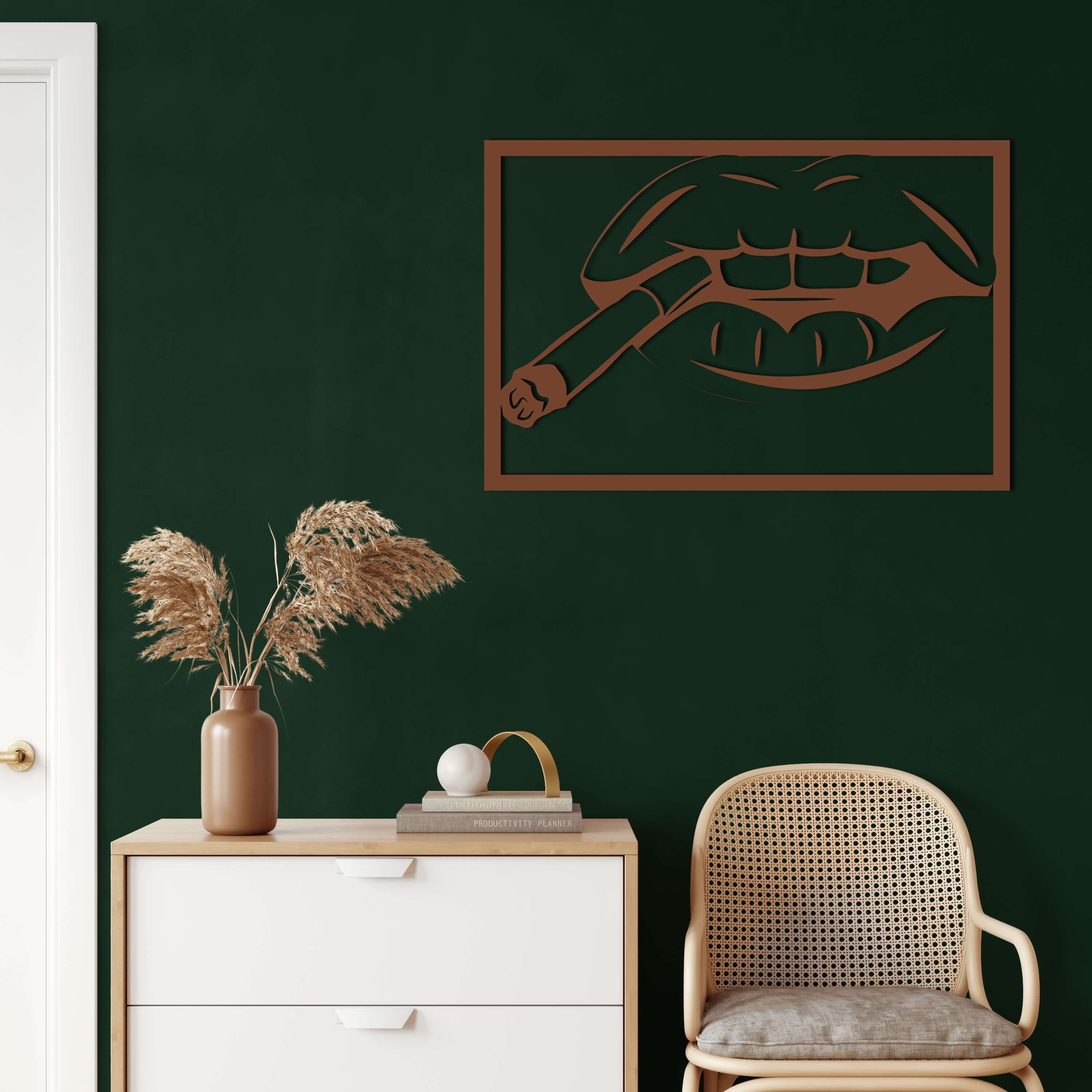 Lips Metal Wall Art