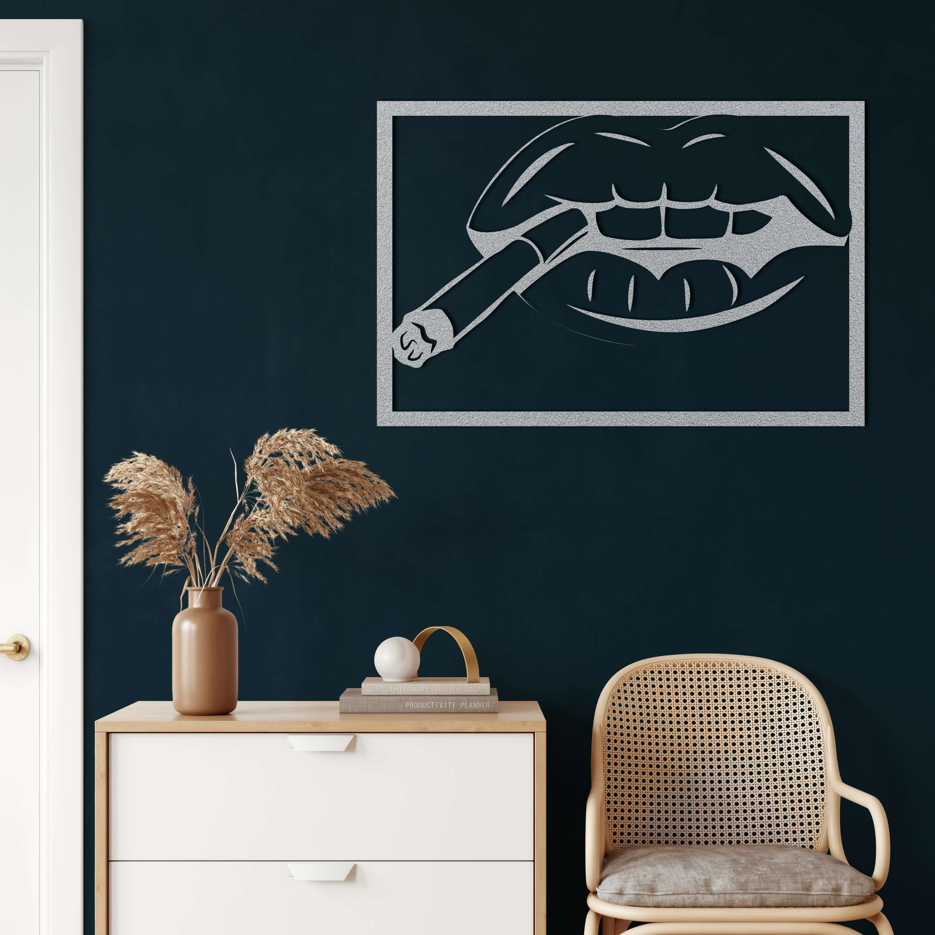 Lips Metal Wall Art