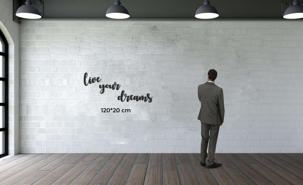 Live Your Dreams Metal Wall Art
