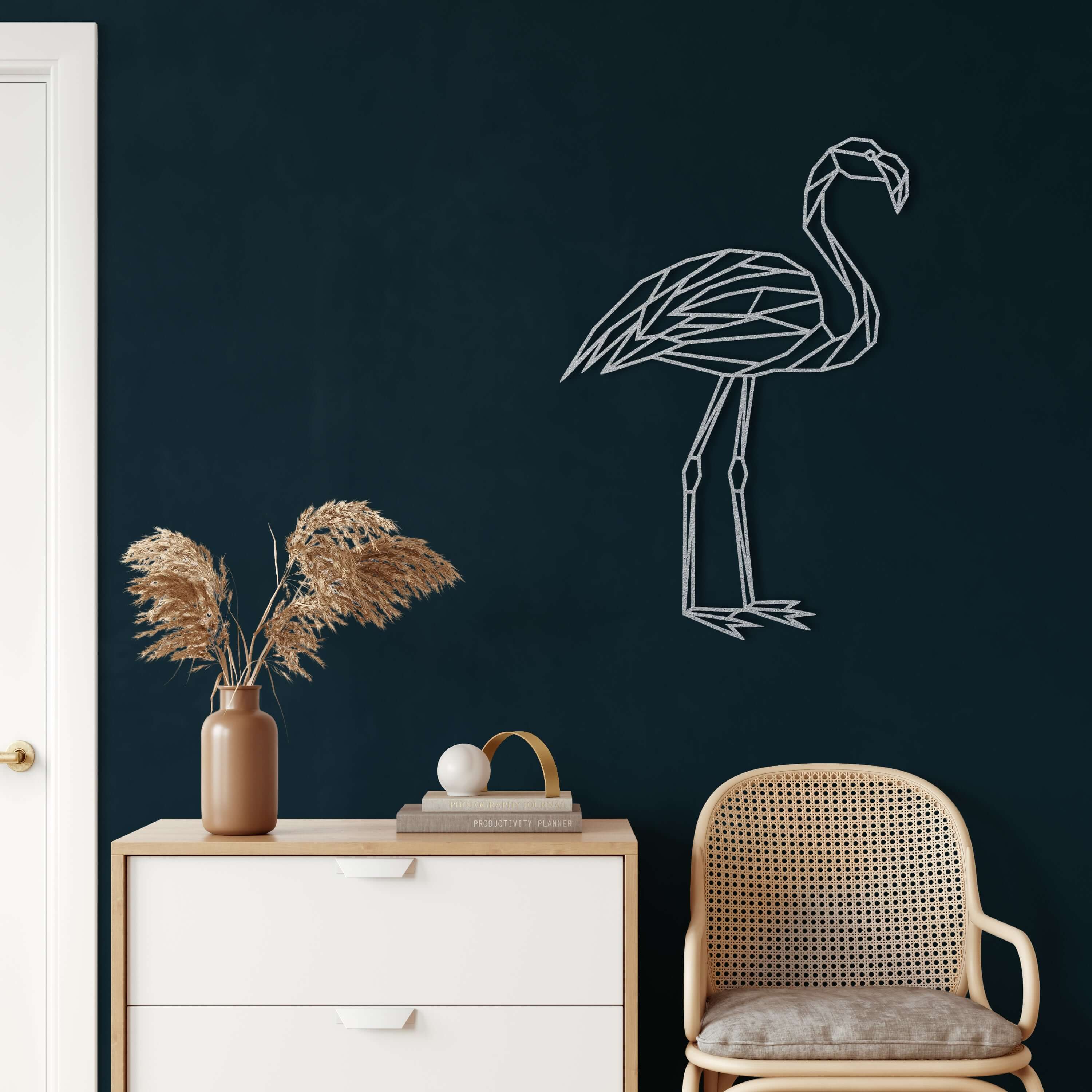 Flamingo Metal Wall Art