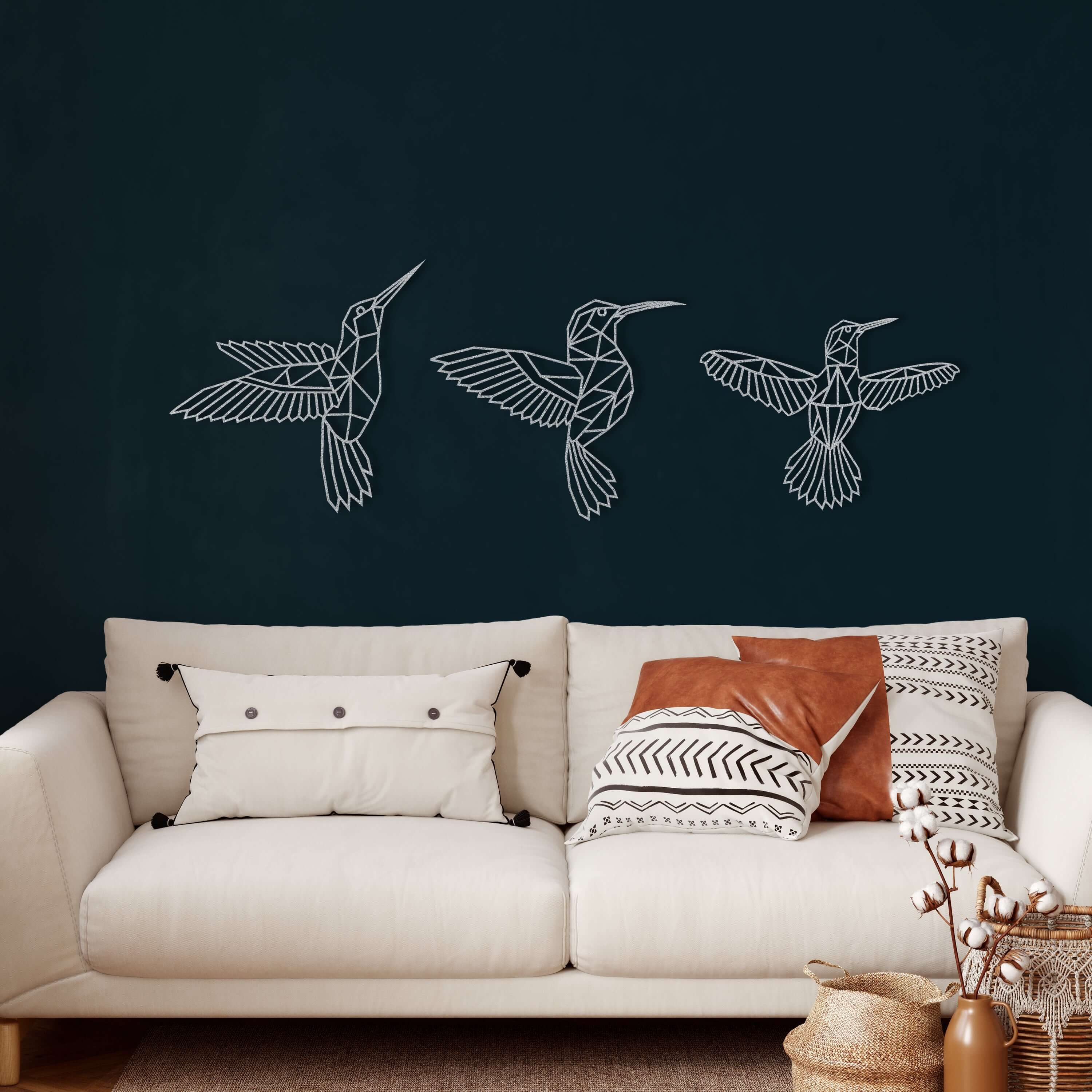 Bee Birds Metal Wall Art