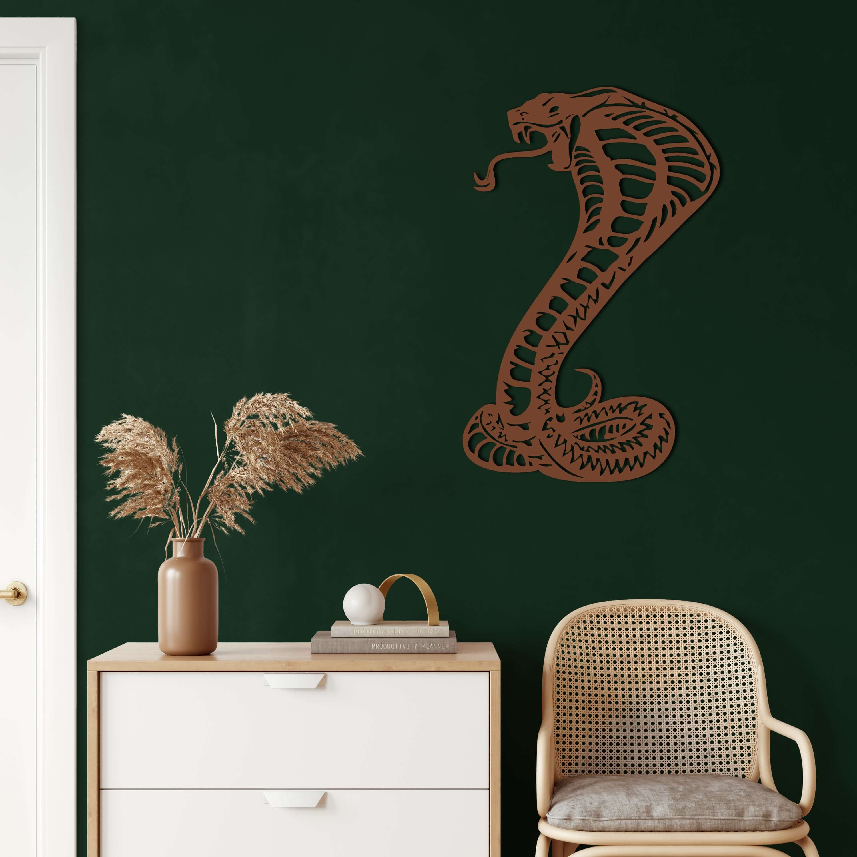 Cobra Snake Metal Wall Art