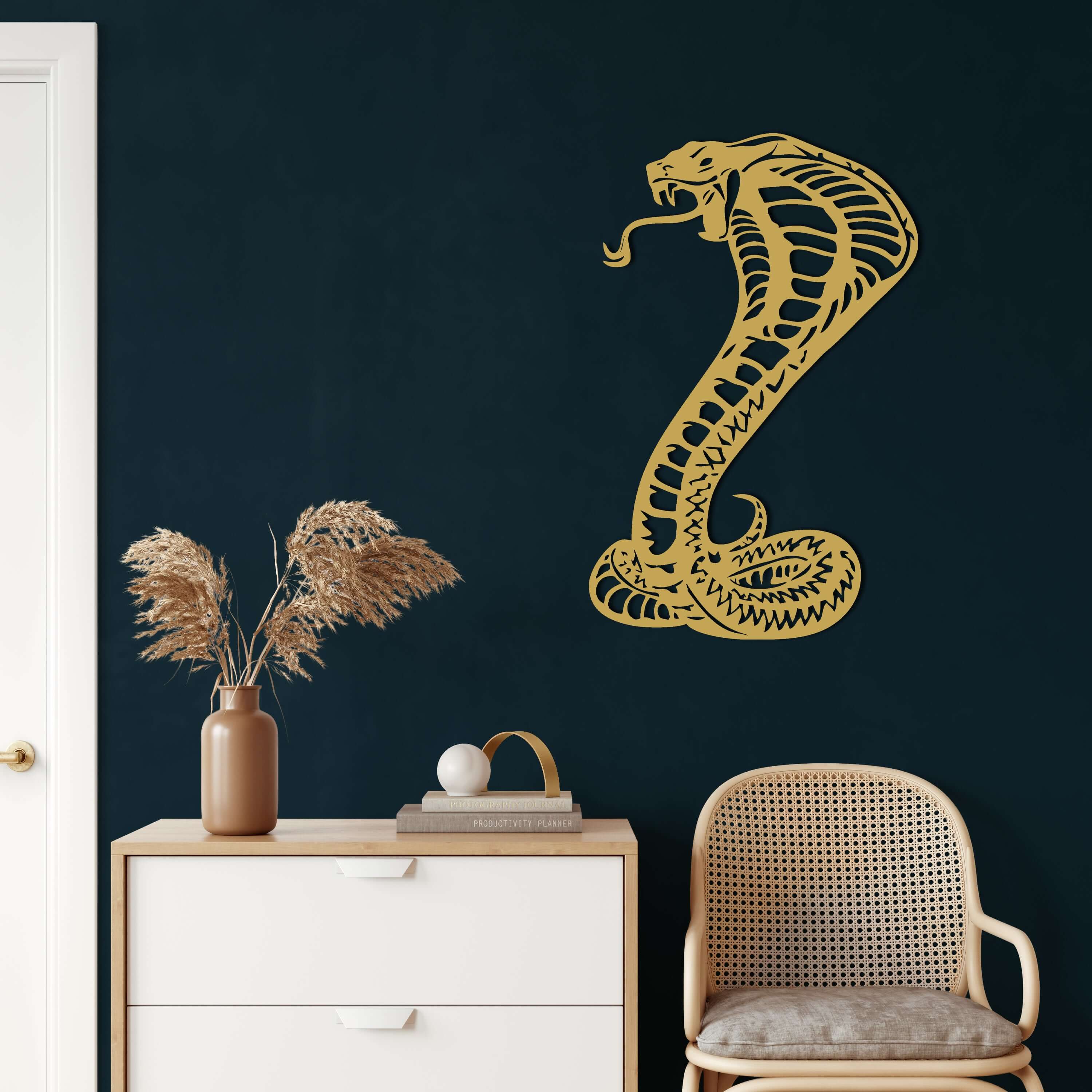 Cobra Snake Metal Wall Art