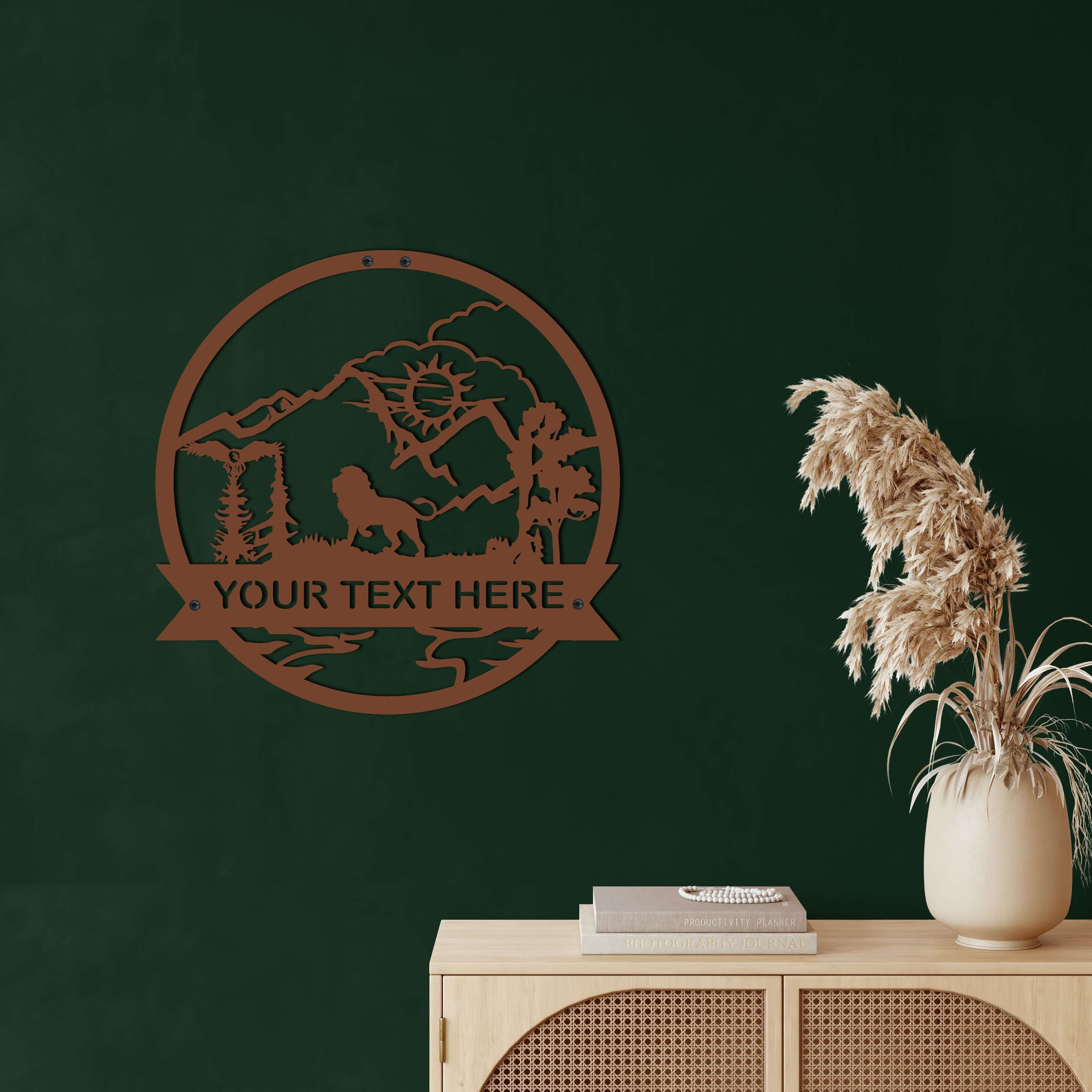 Lion Metal Wall Art
