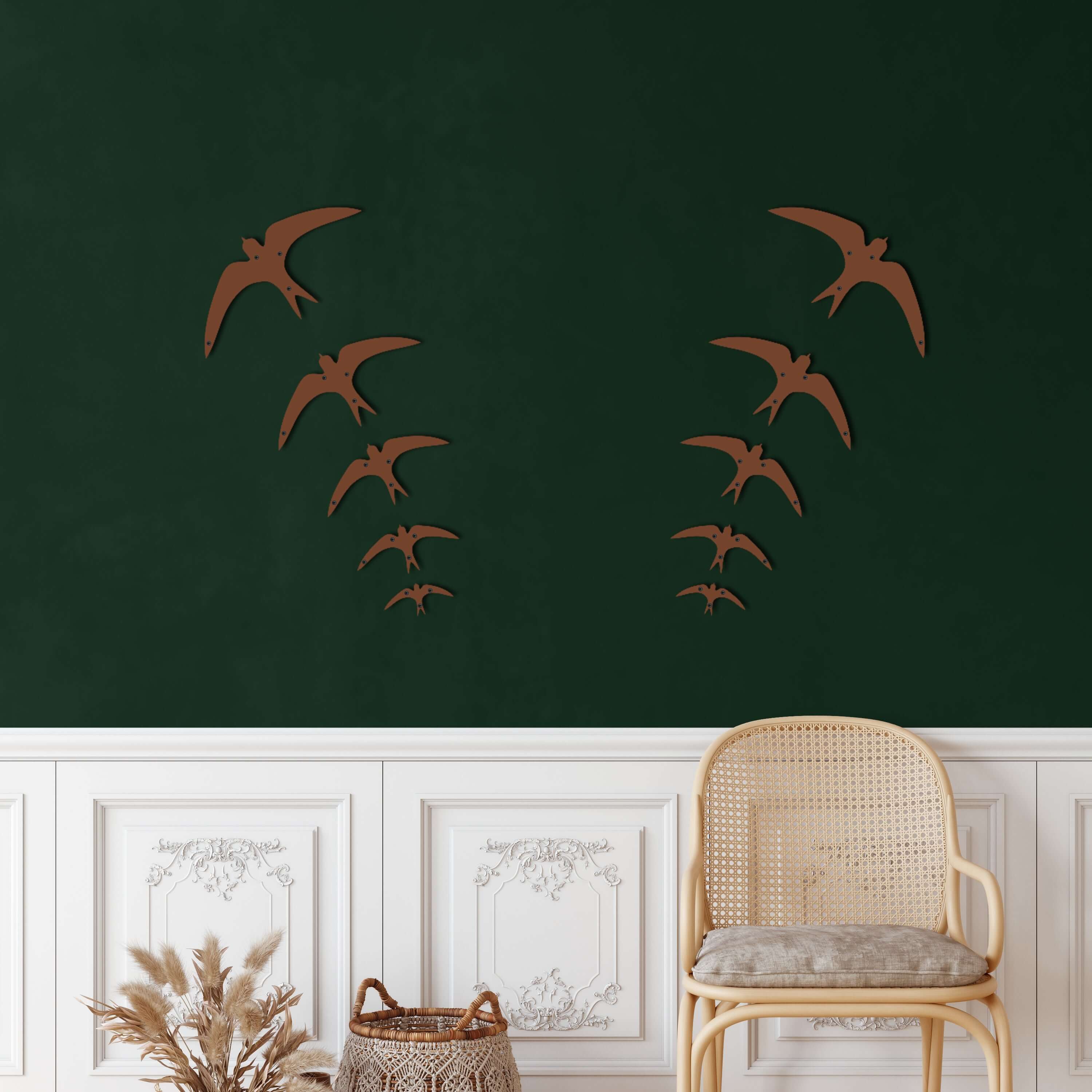 Swallow Birds Metal Wall Art
