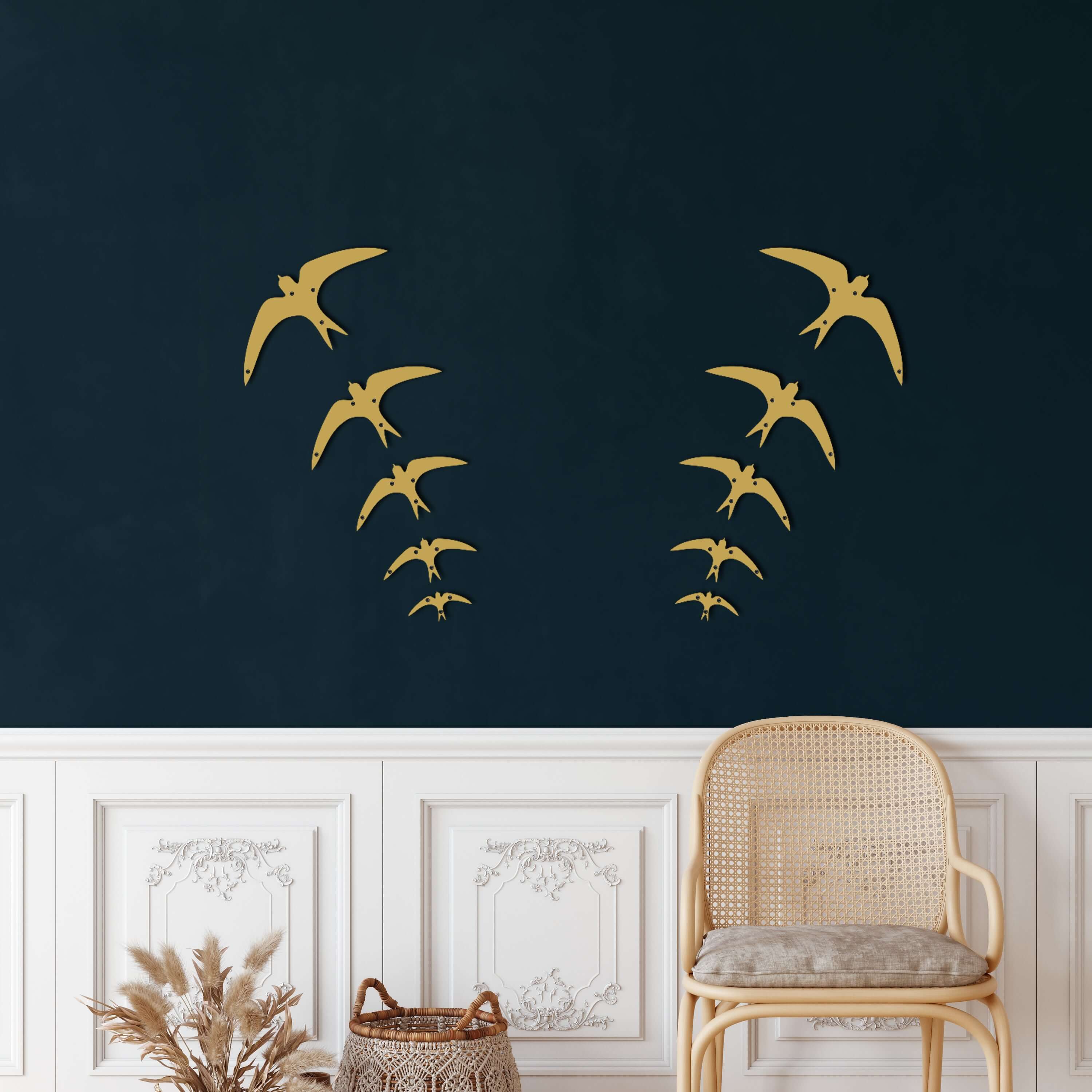 Swallow Birds Metal Wall Art