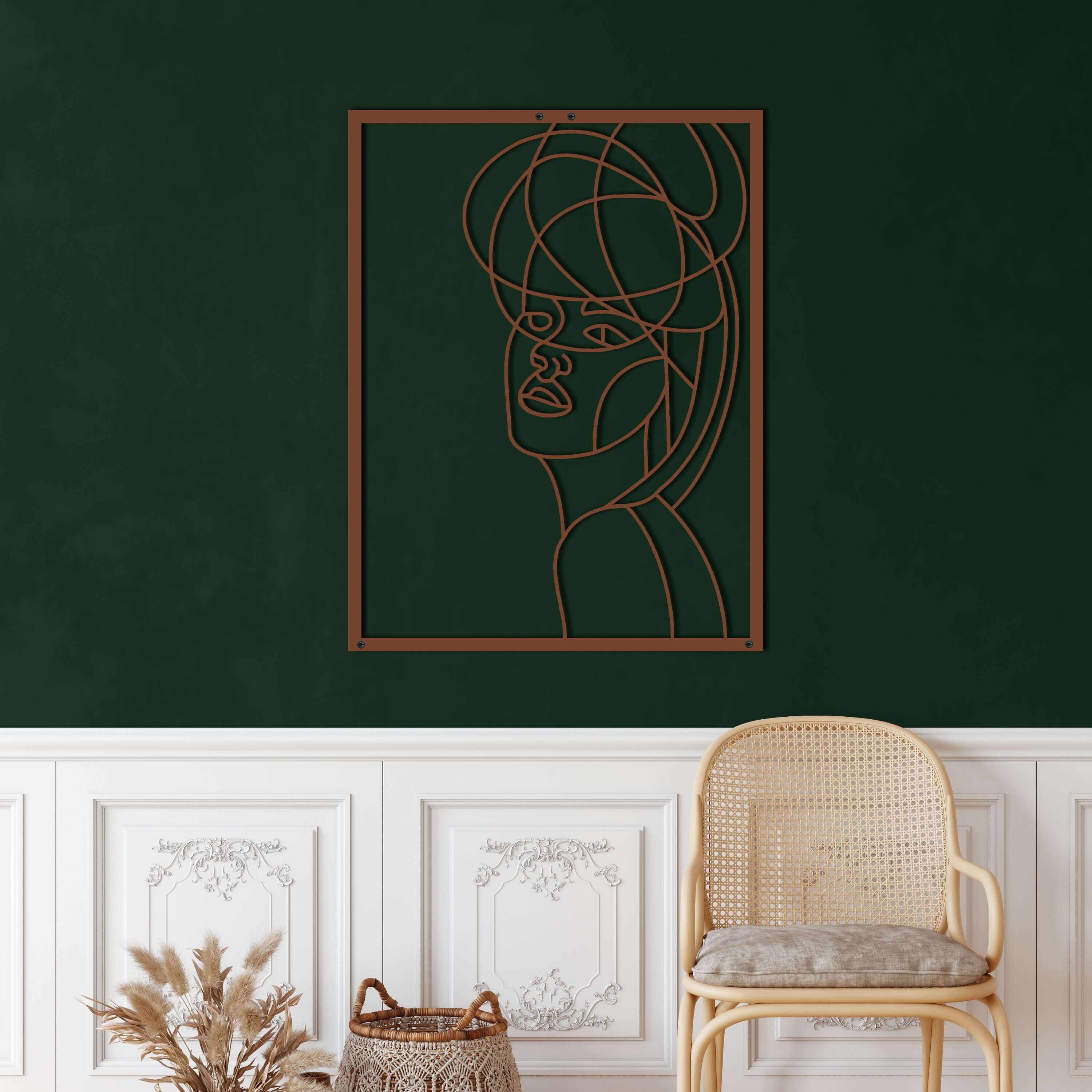 Women Silhouette Metal Wall Art
