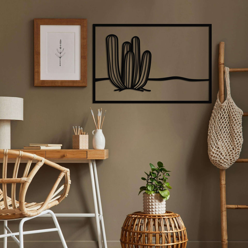 Cactus Metal Wall Art