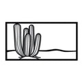 Cactus Metal Wall Art