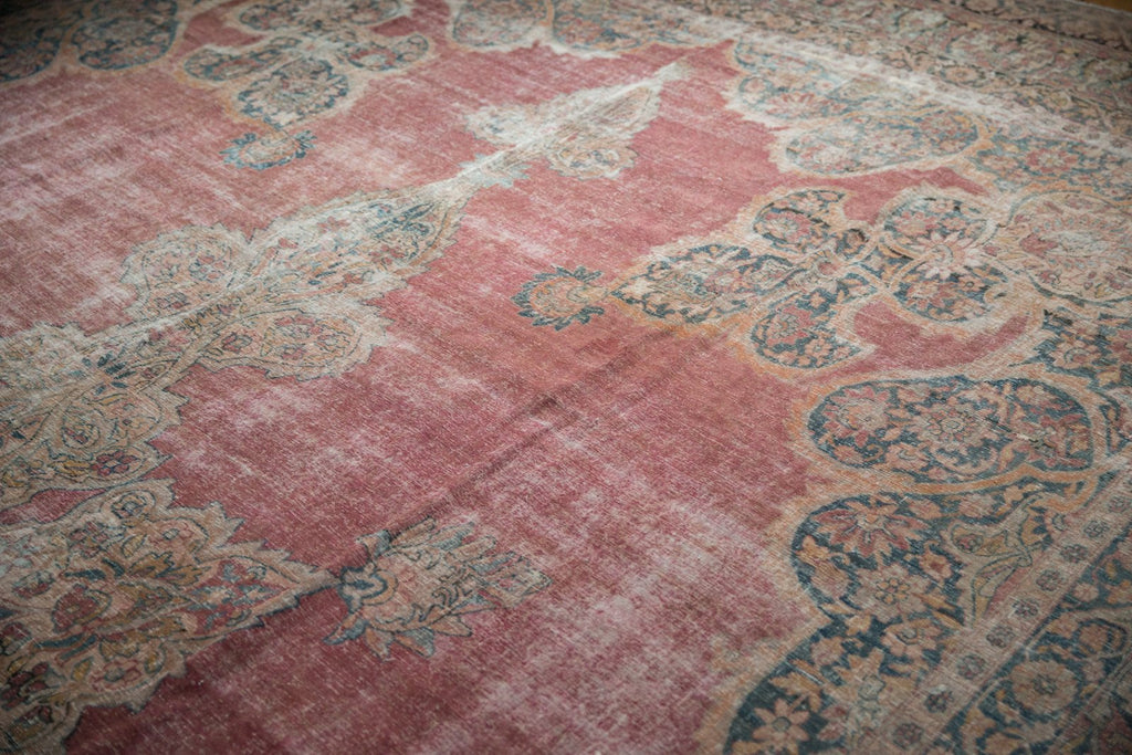 12x18.5 Antique Distressed Kermanshah Carpet