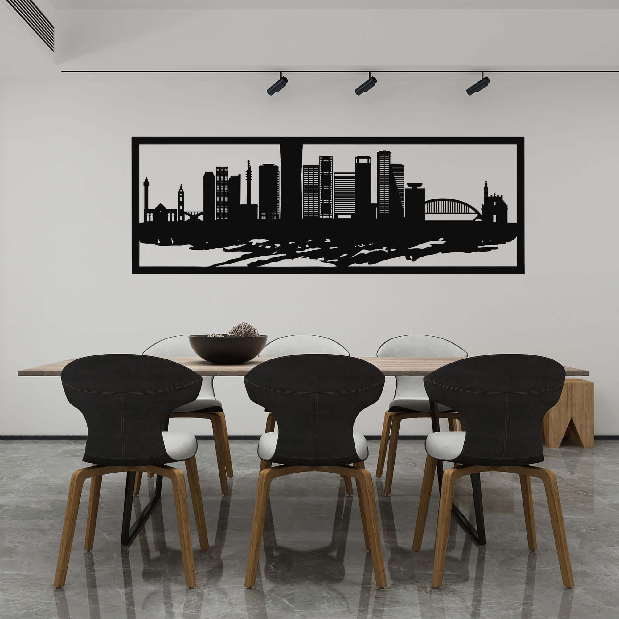 Tel Aviv Skyline Metal Wall Art