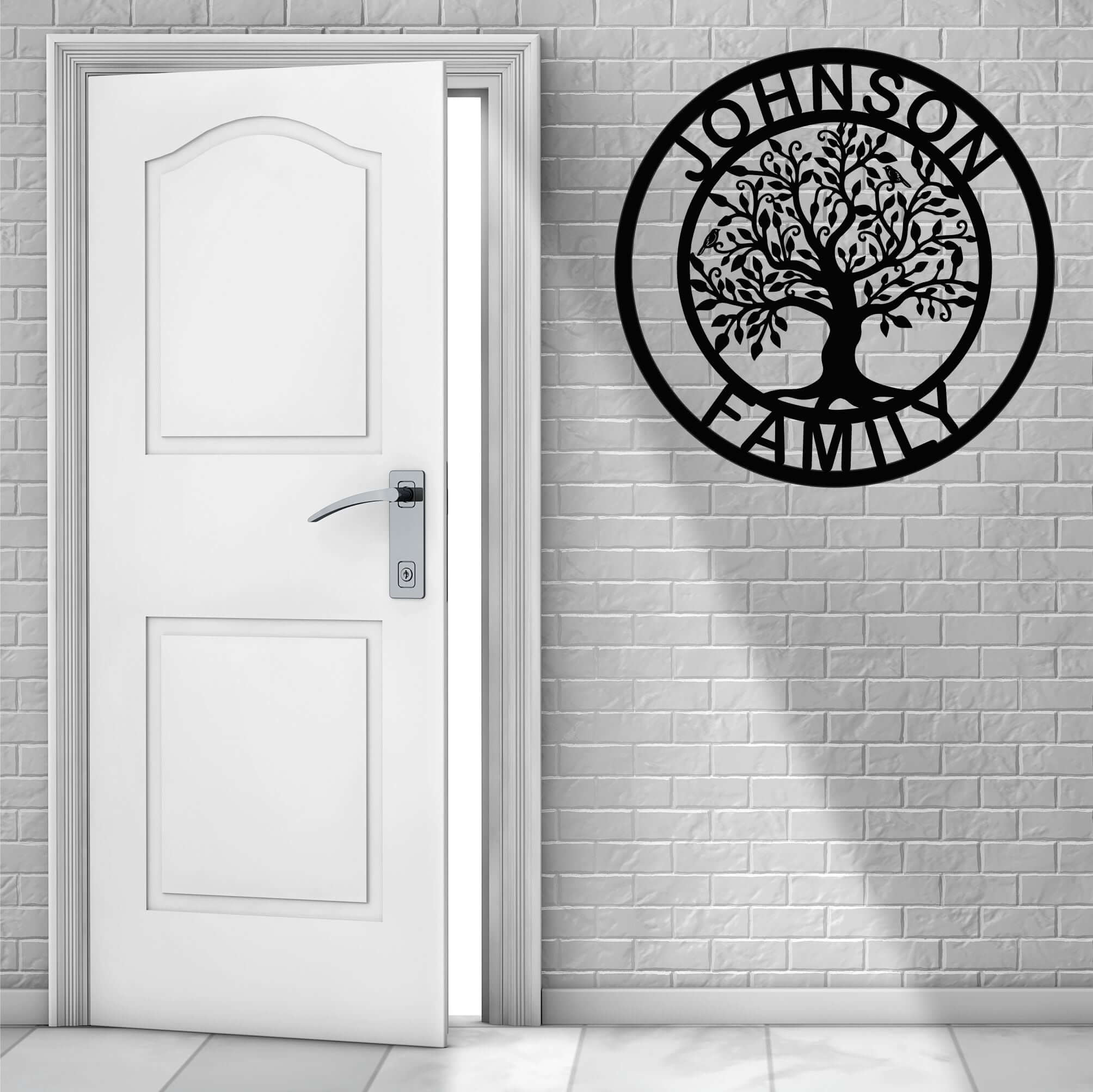 Family Tree Personalized Metal Wall Art