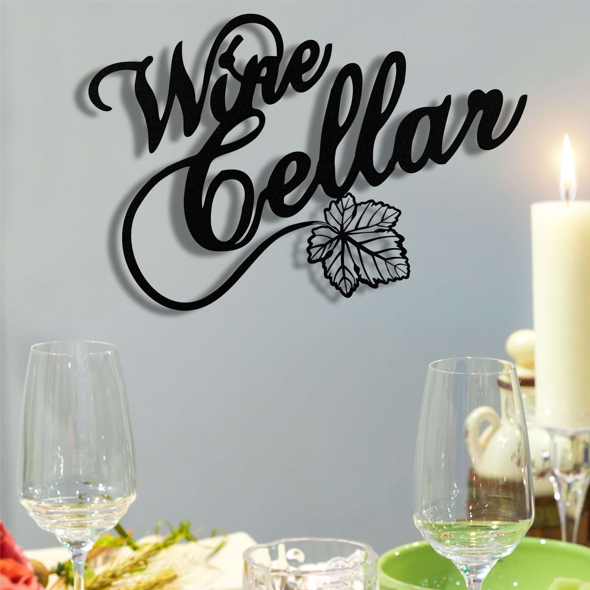 Wine Cellar Metal Wall Art