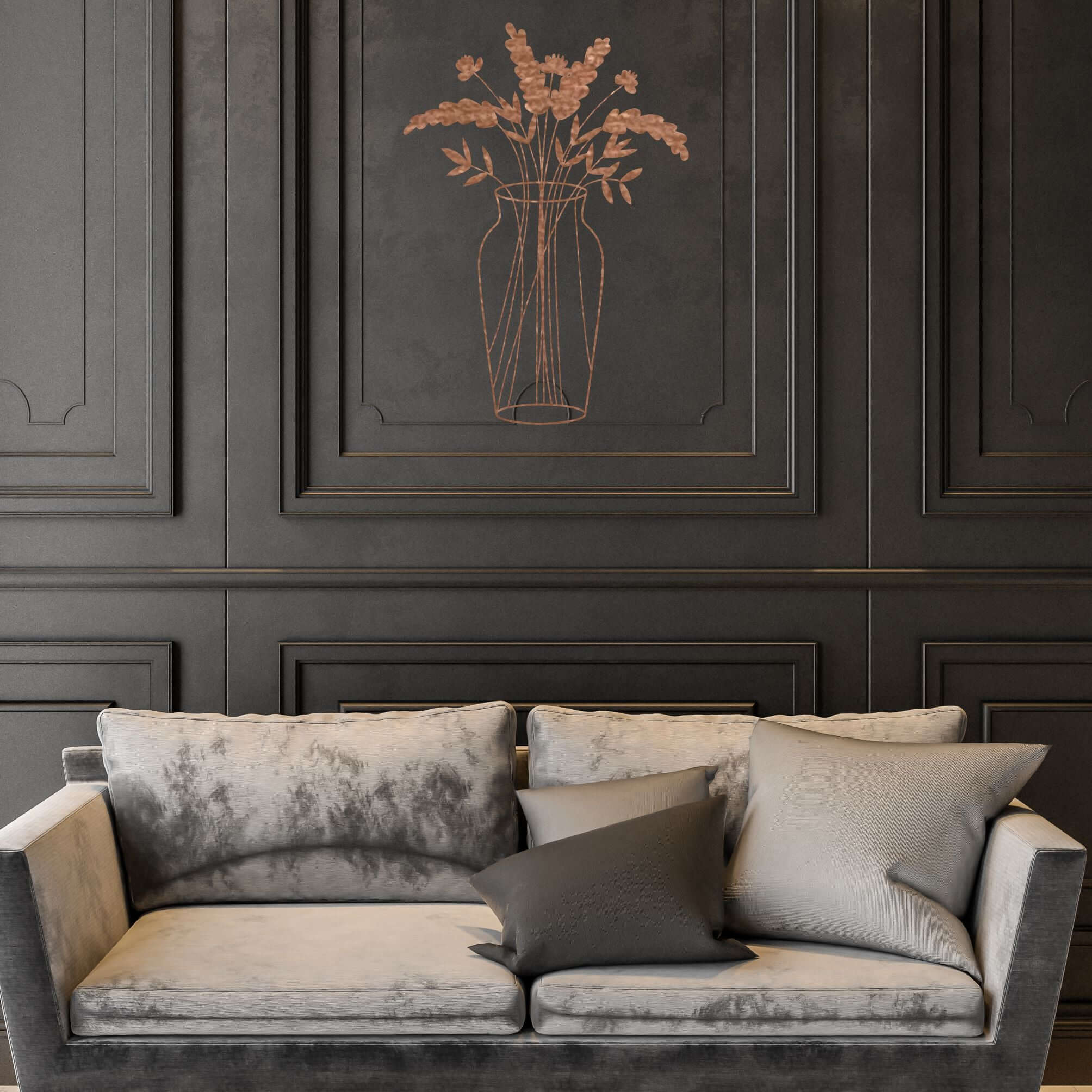 Vase Metal Wall Decor