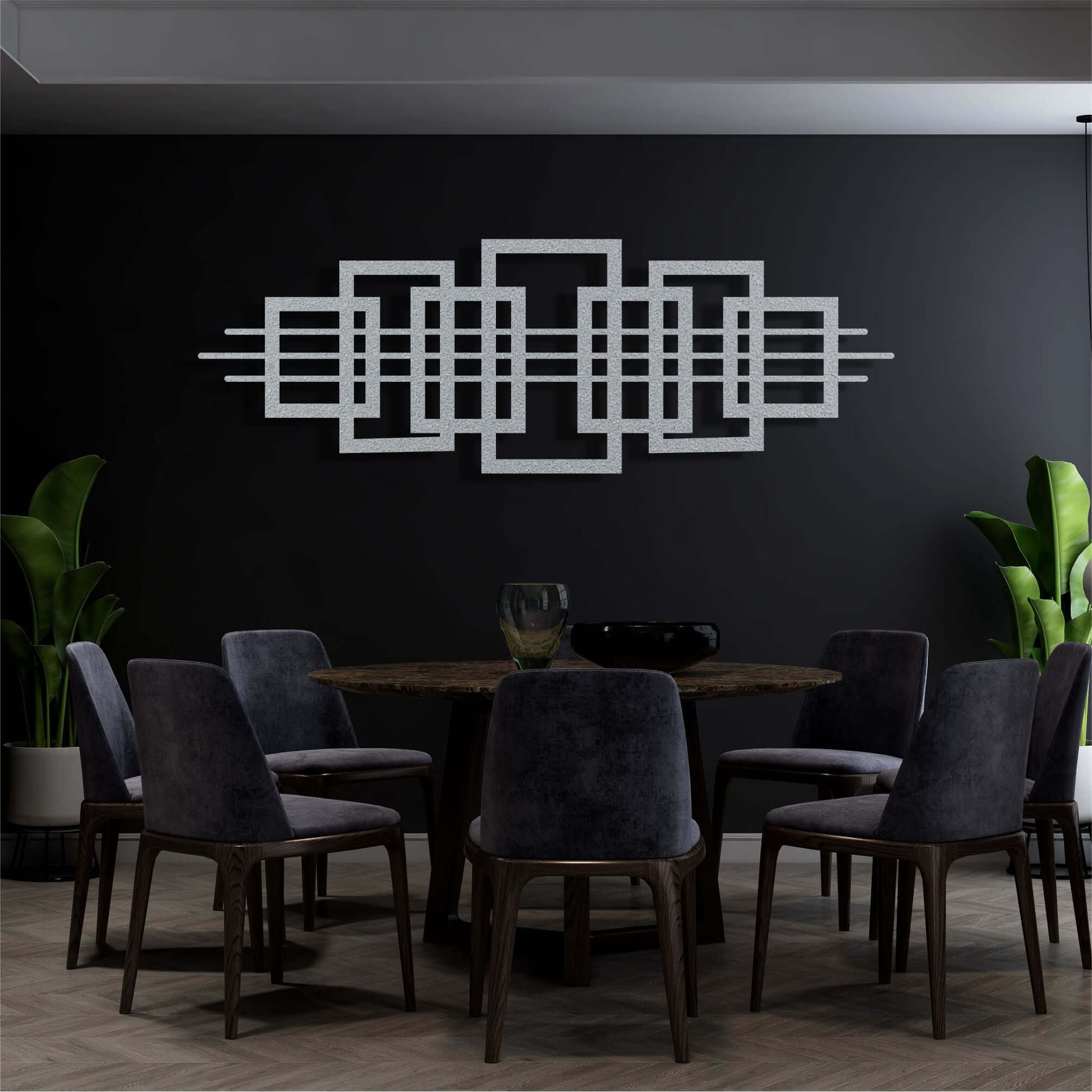 Squares Metal Wall Art