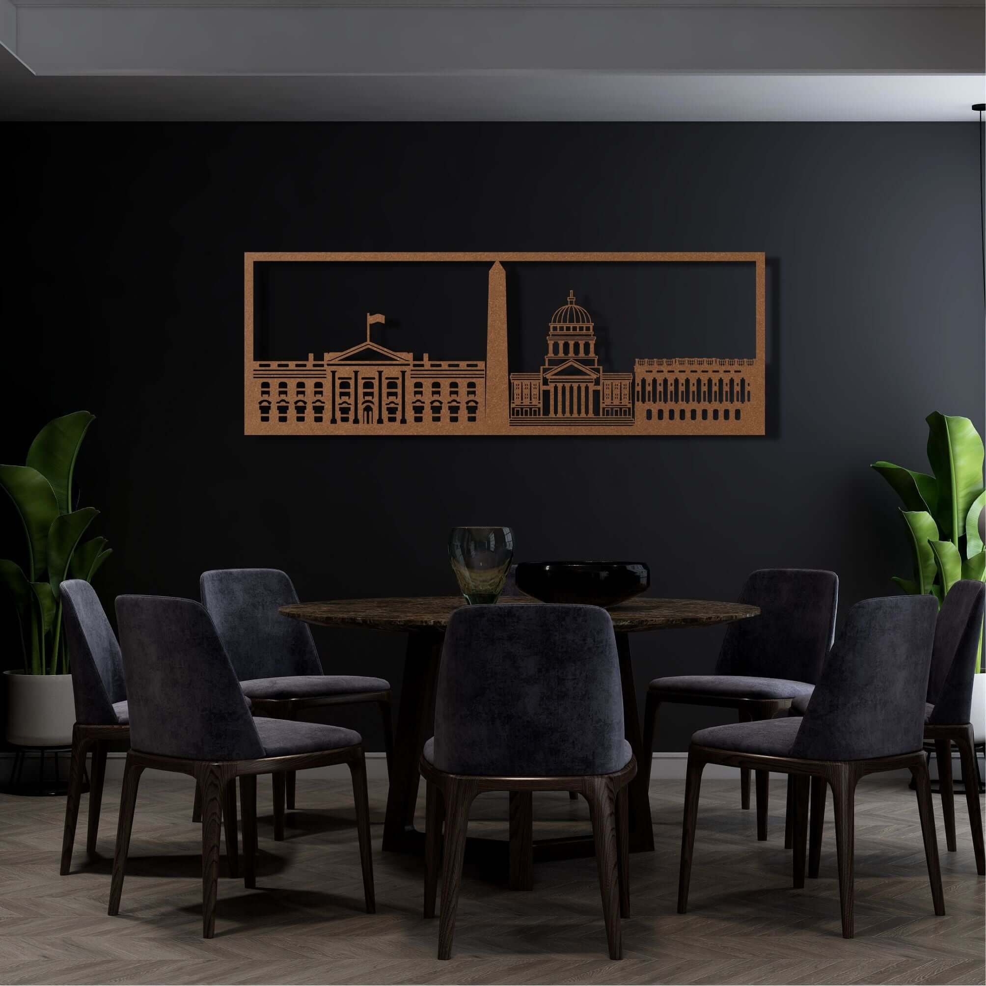 Washington DC Metal Wall Art