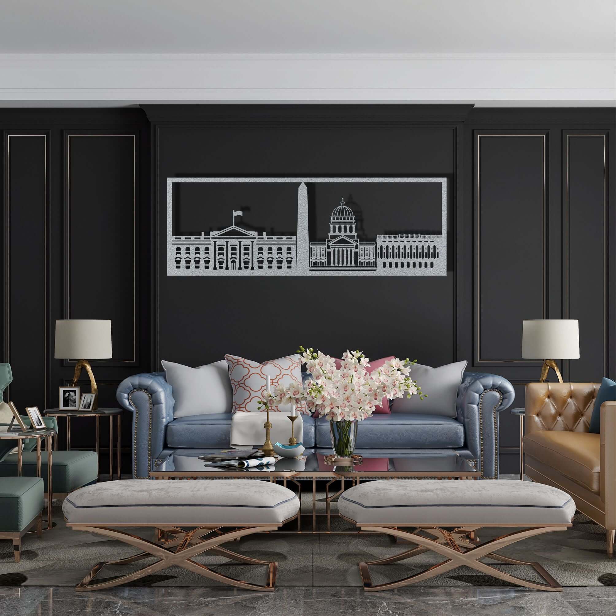Washington DC Metal Wall Art