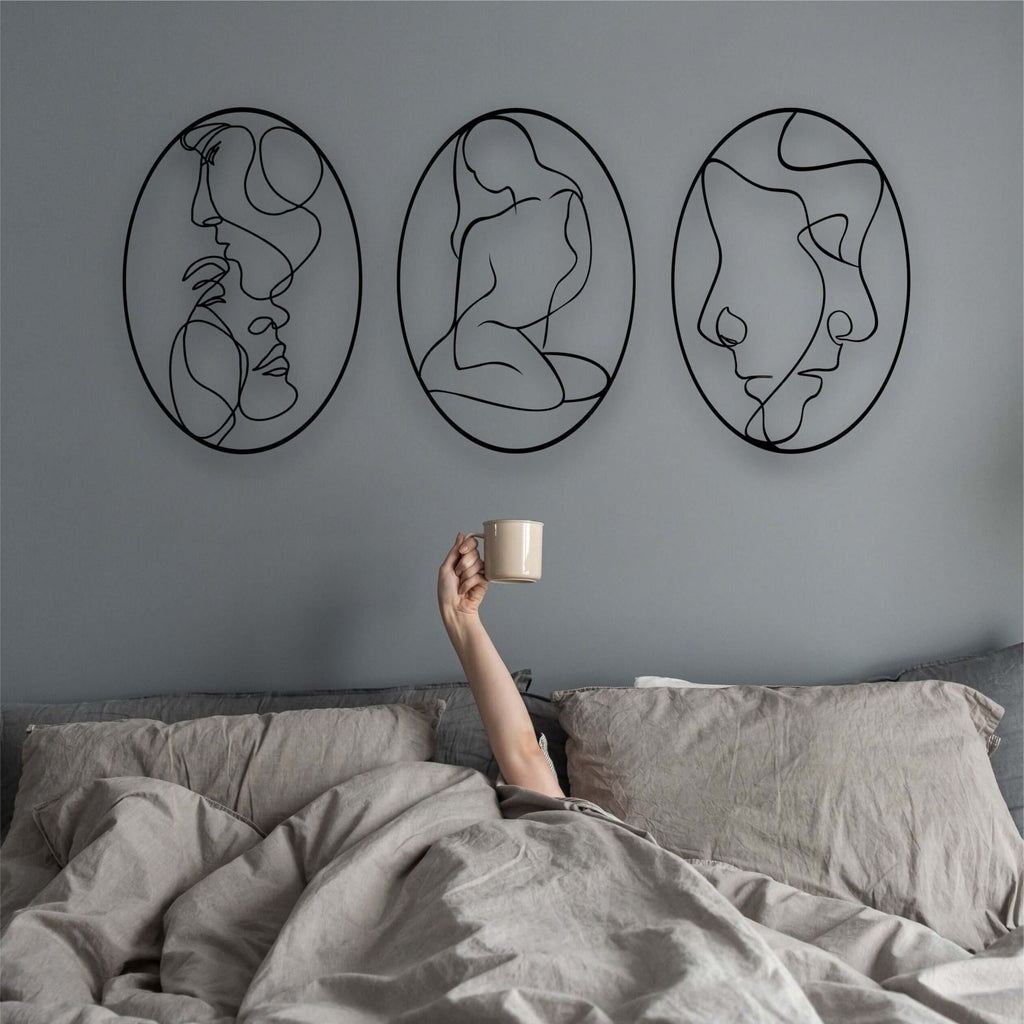 Faces Metal Wall Art