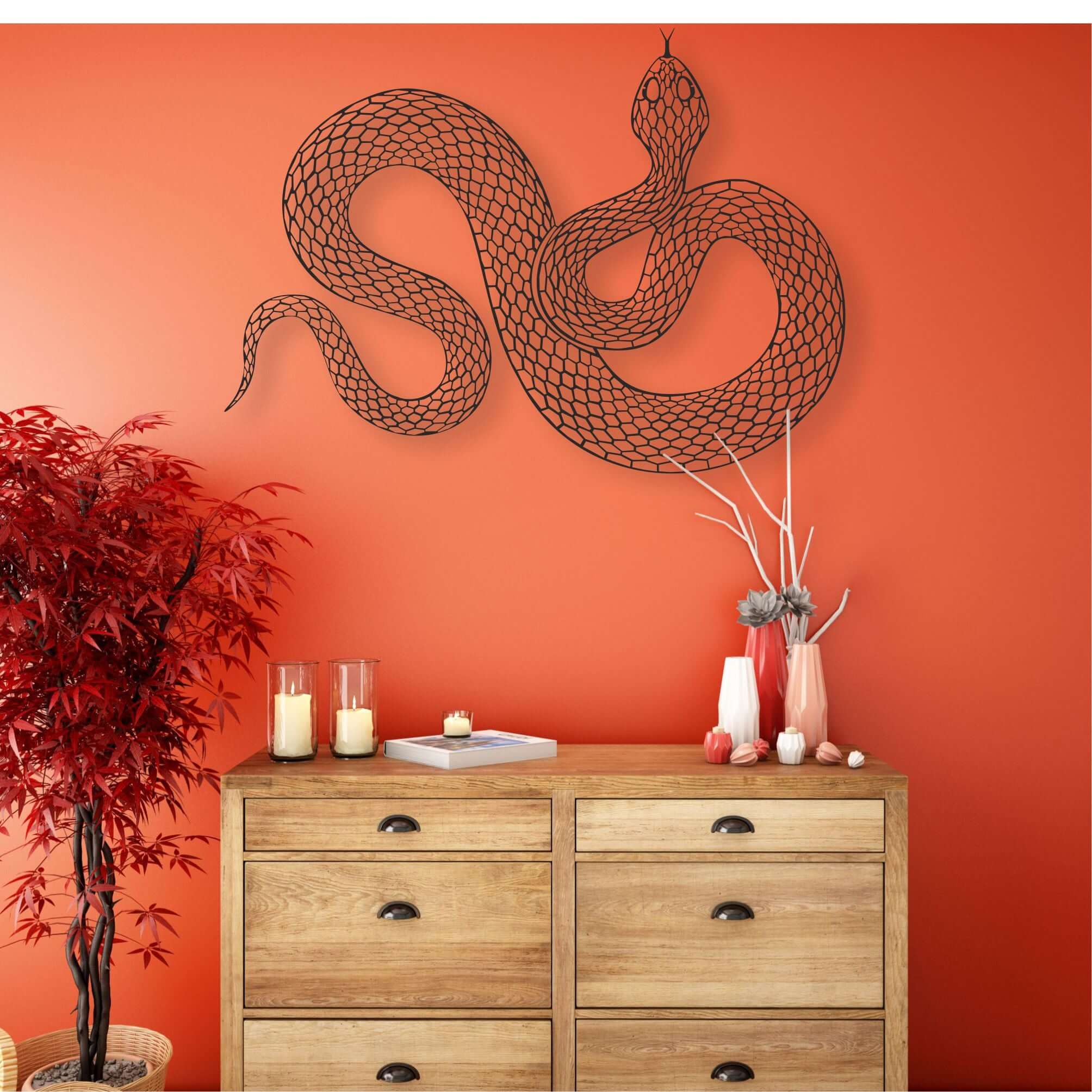 Snake Metal Wall Art