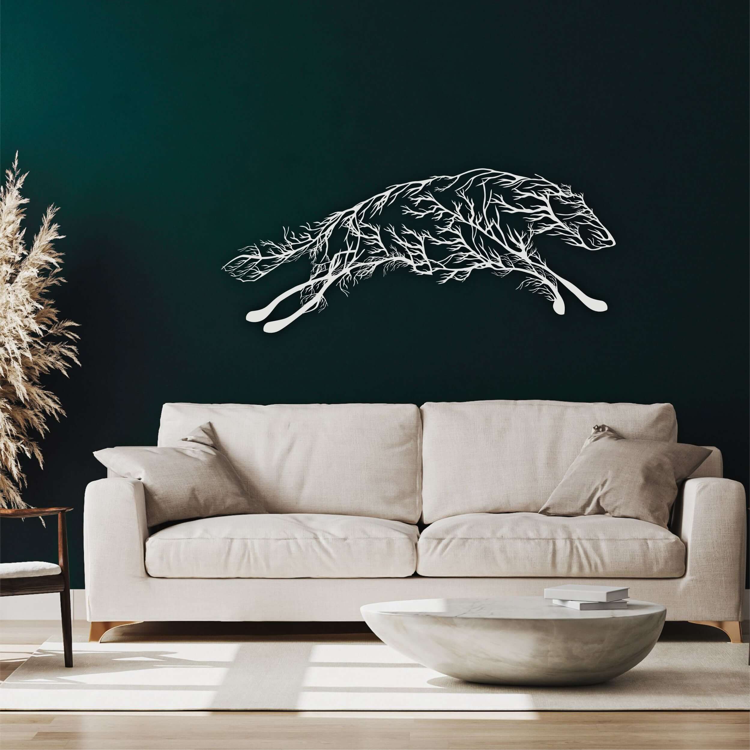 Borzoi Dog Metal Wall Art
