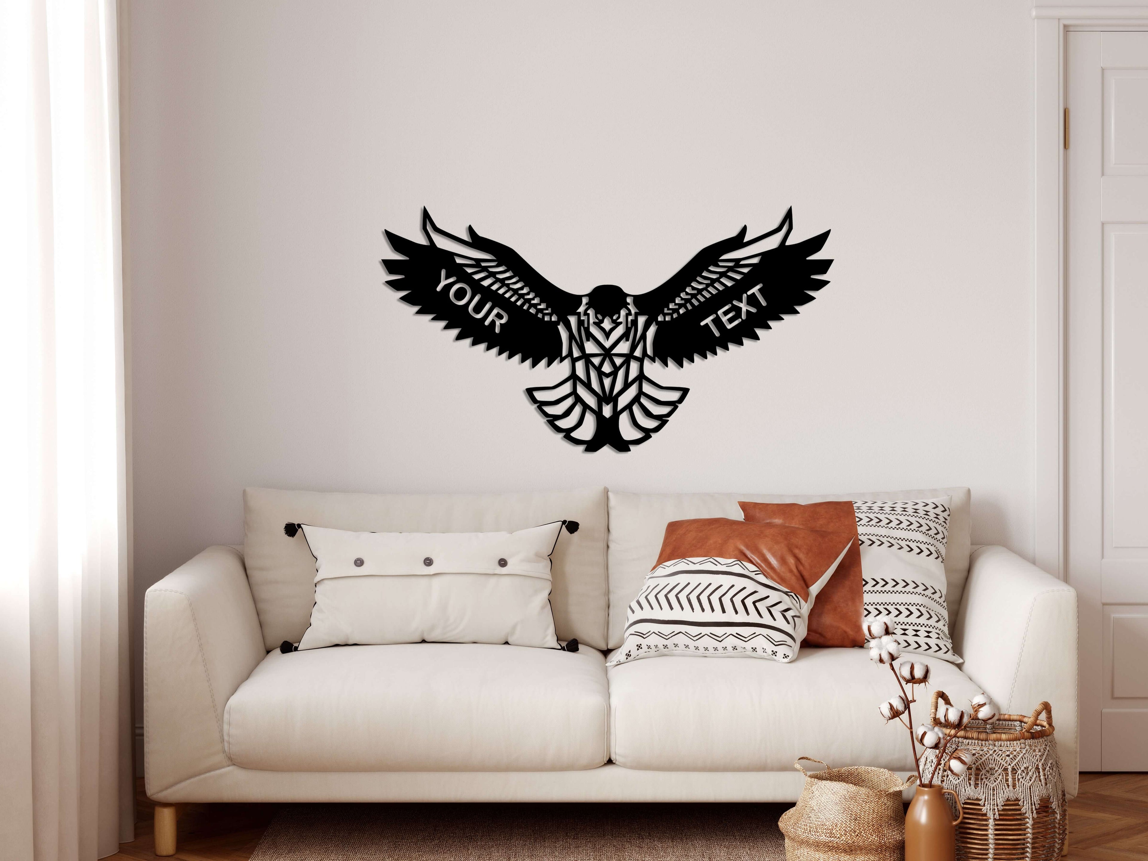 Personalized Eagle Metal Wall Art