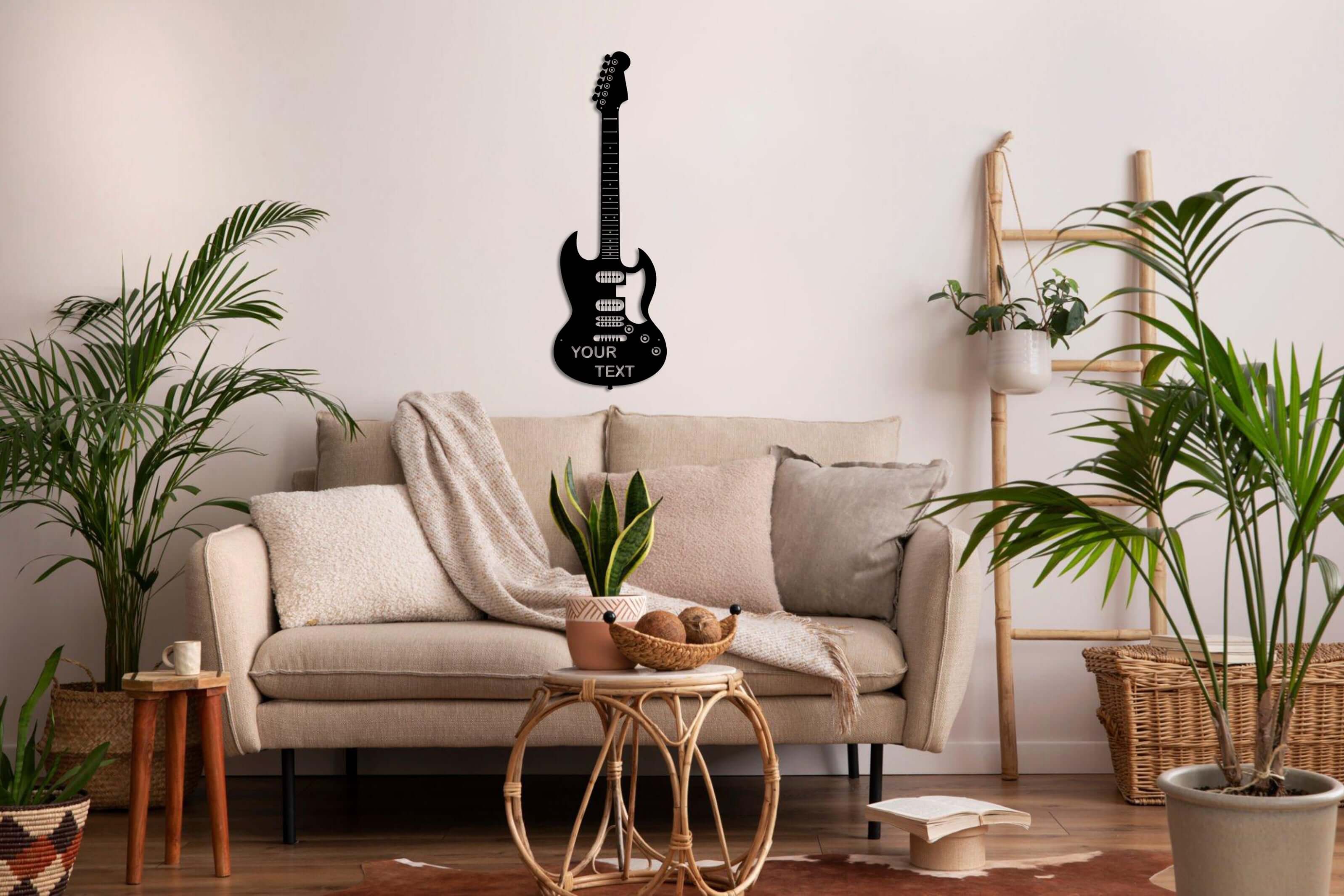 Personalized Guitar Metal Wall Art