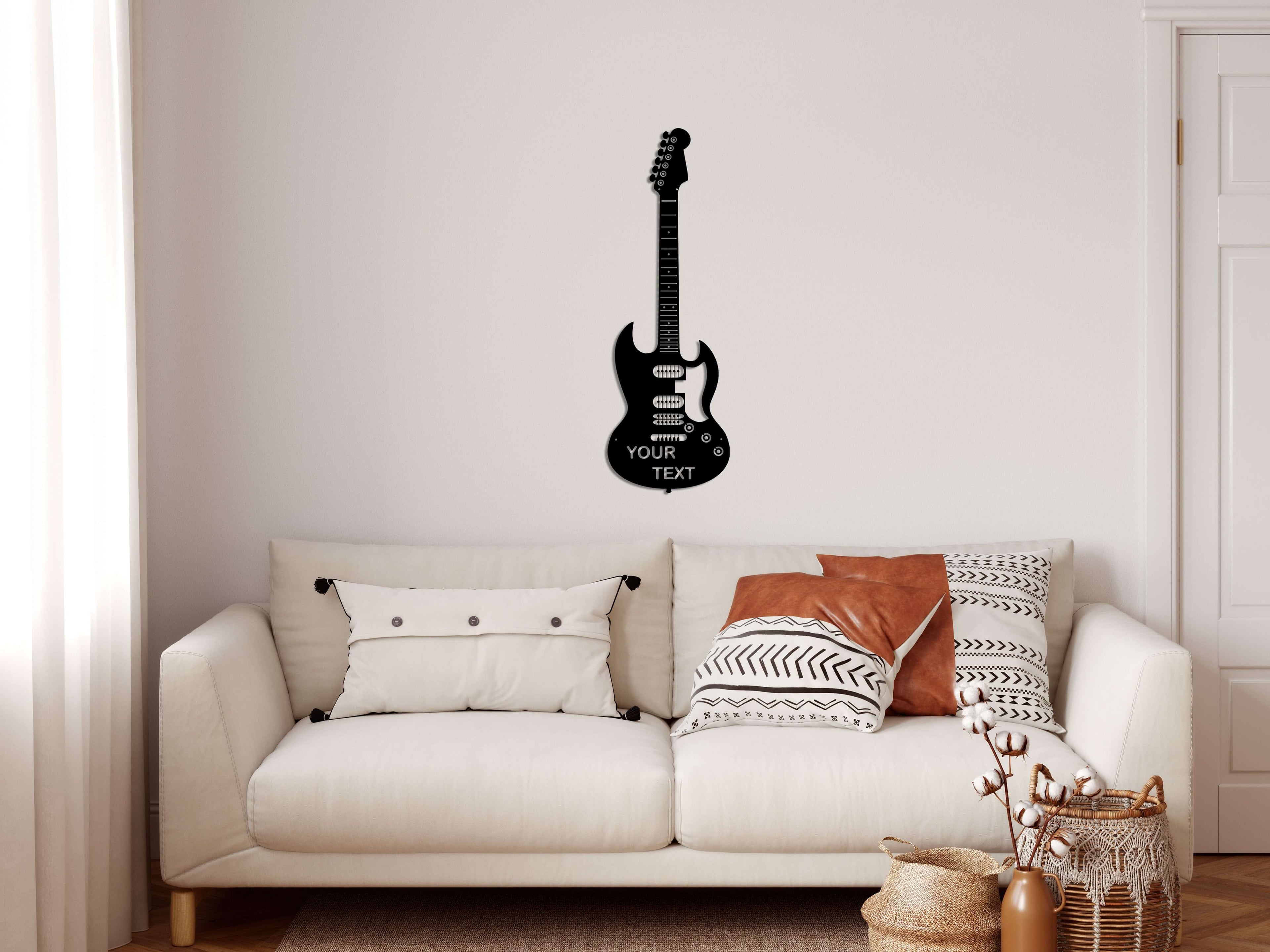 Personalized Guitar Metal Wall Art