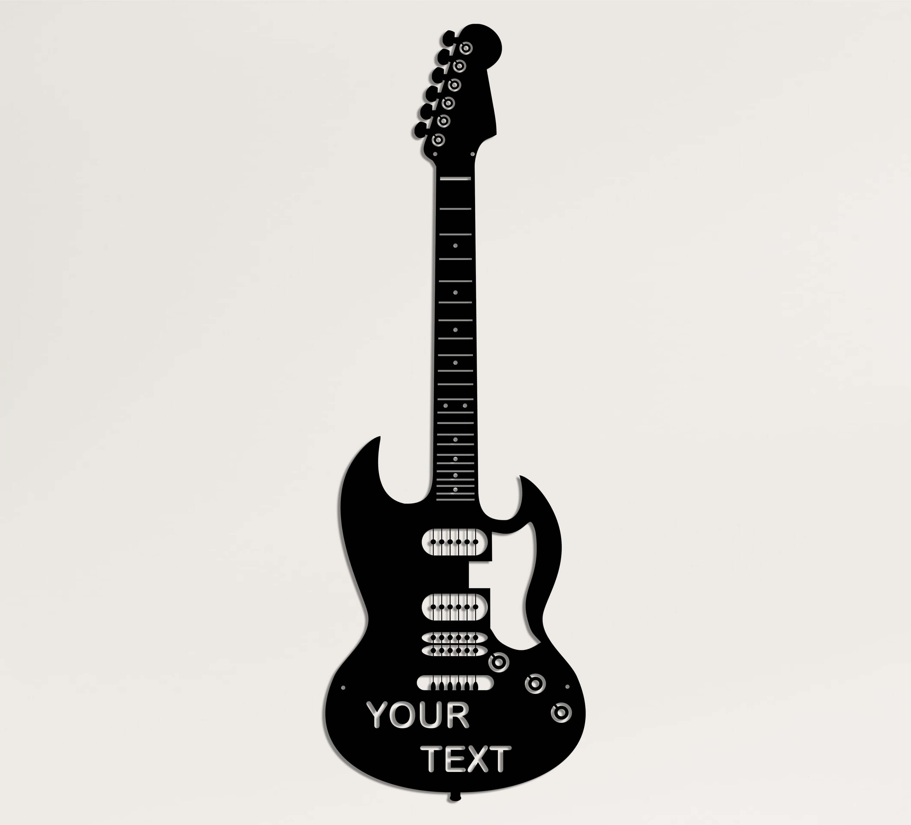 Personalized Guitar Metal Wall Art