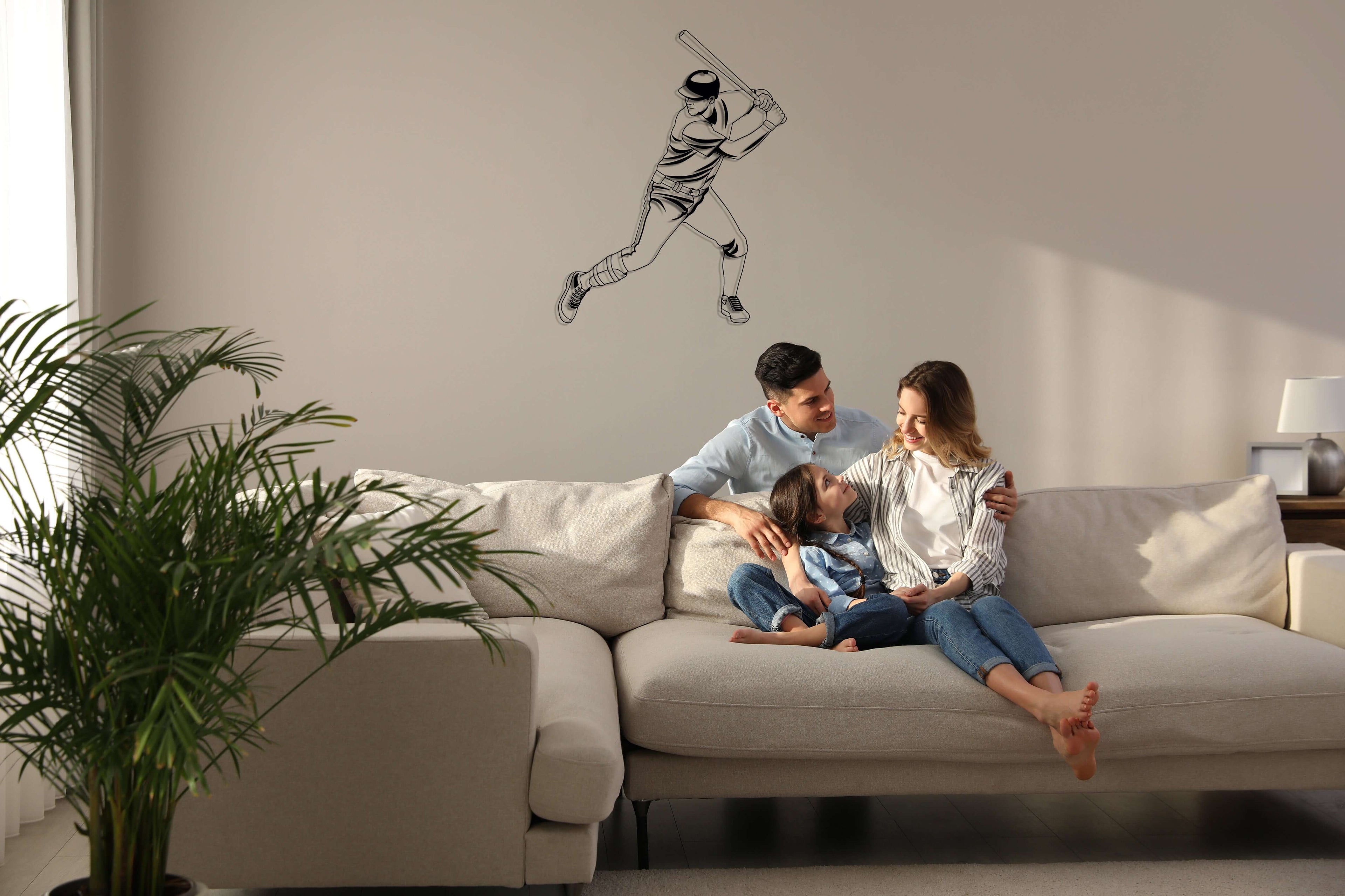 Baseball Metal Wall Art