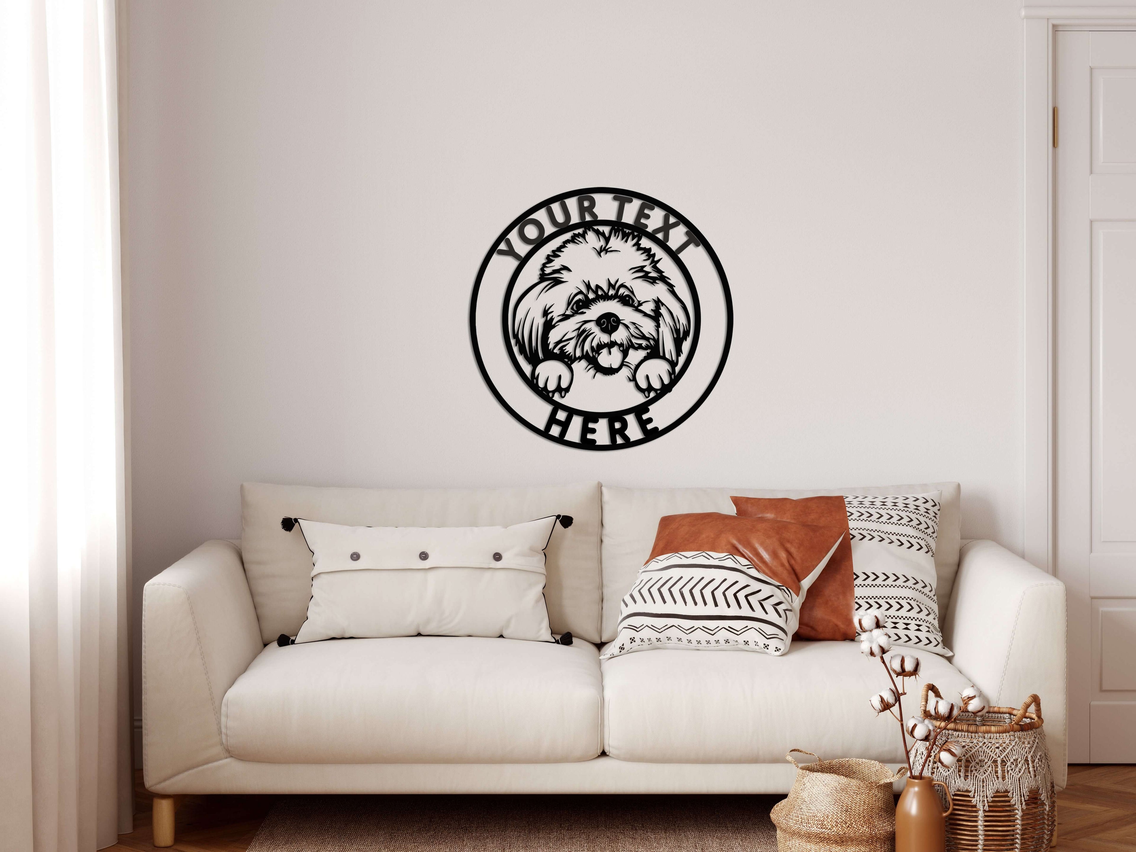 Personalized Dogs Metal Wall Art