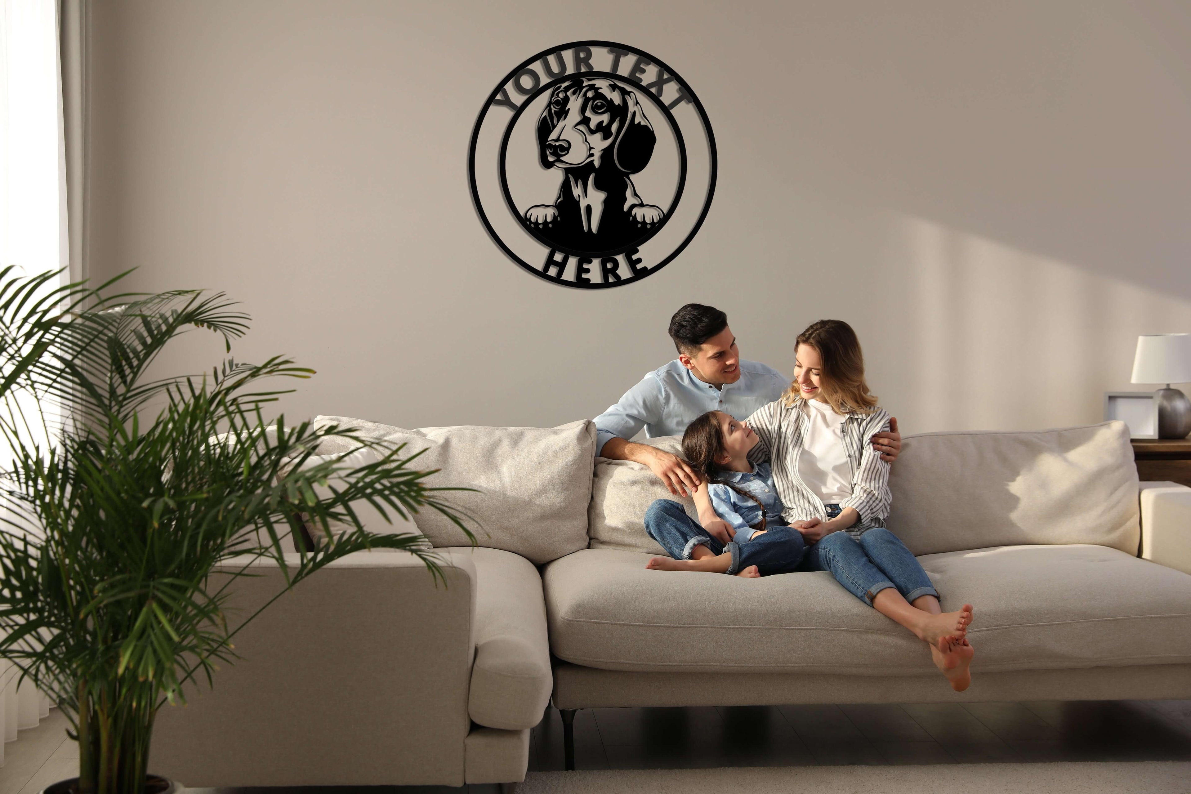 Personalized Dogs Metal Wall Art