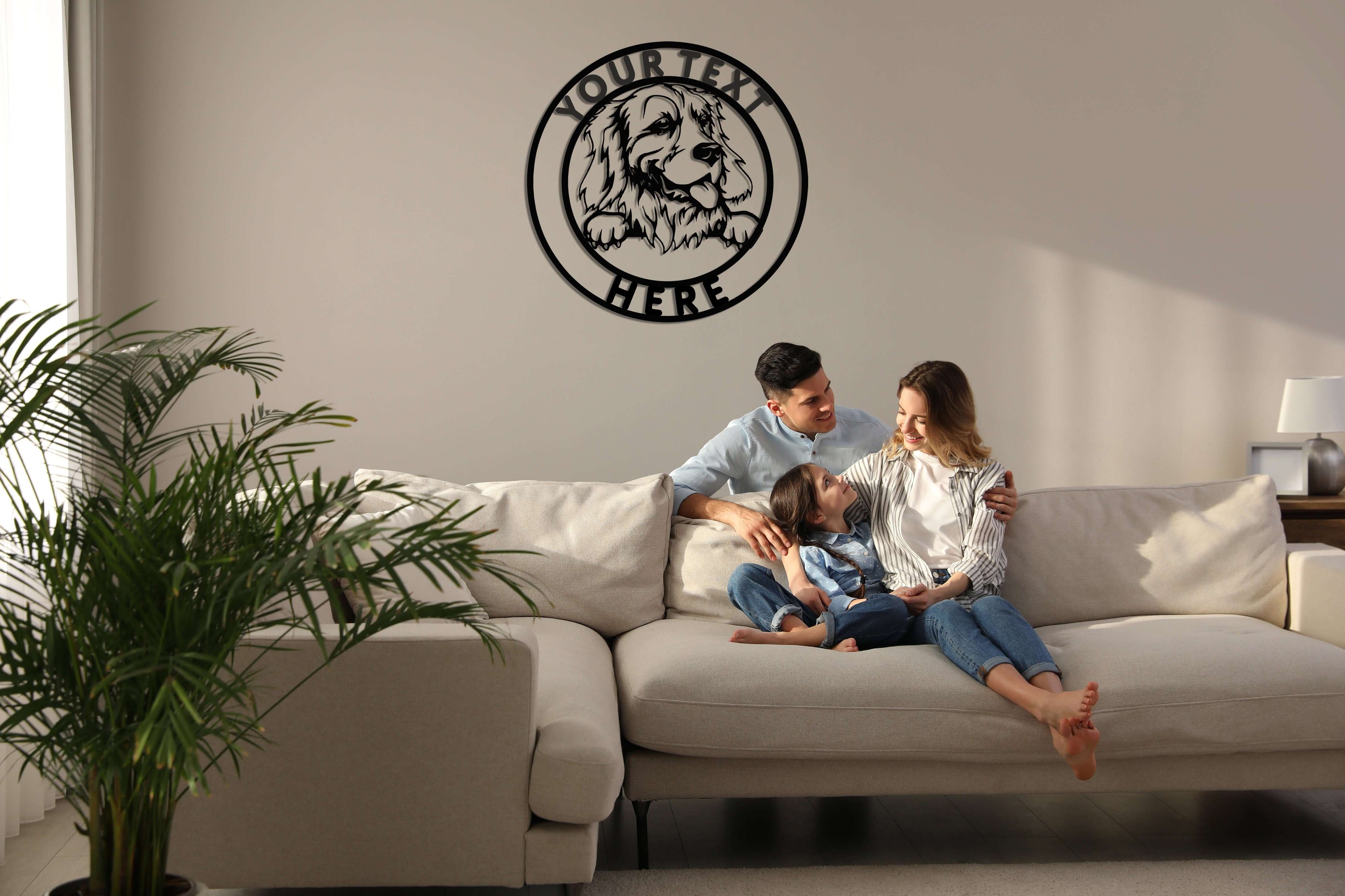 Personalized Dogs Metal Wall Art