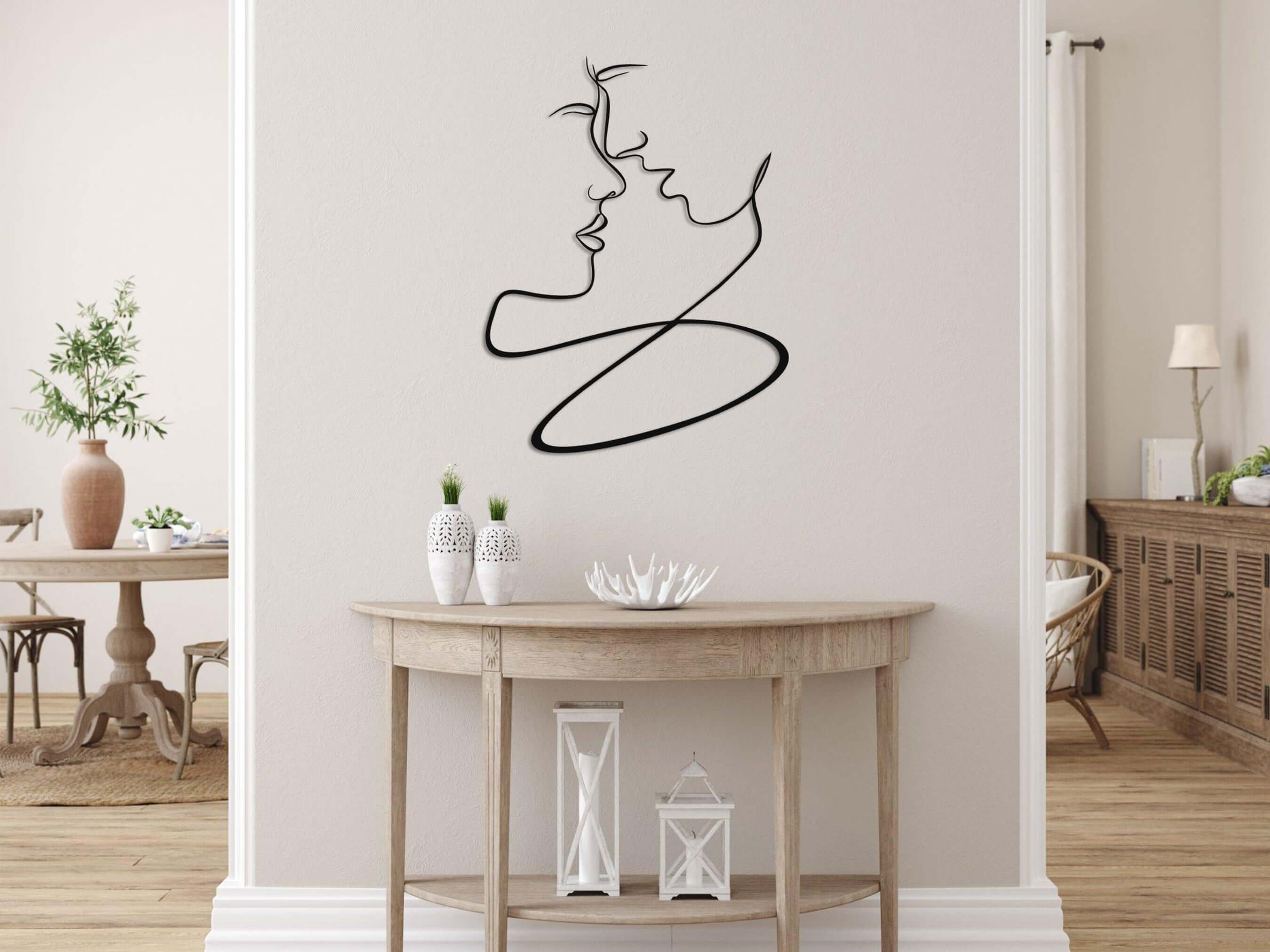Lovers Metal Wall Art