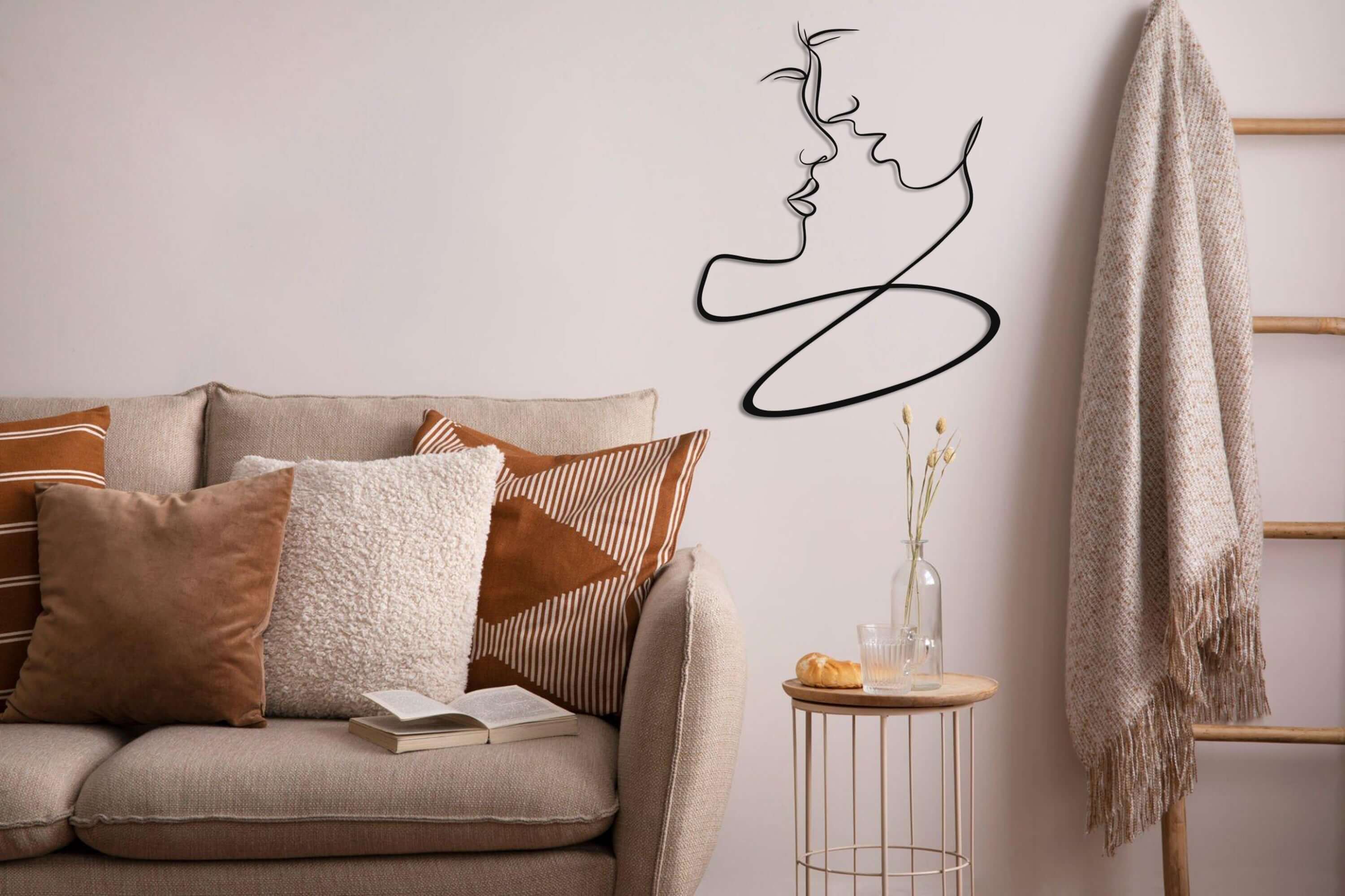 Lovers Metal Wall Art
