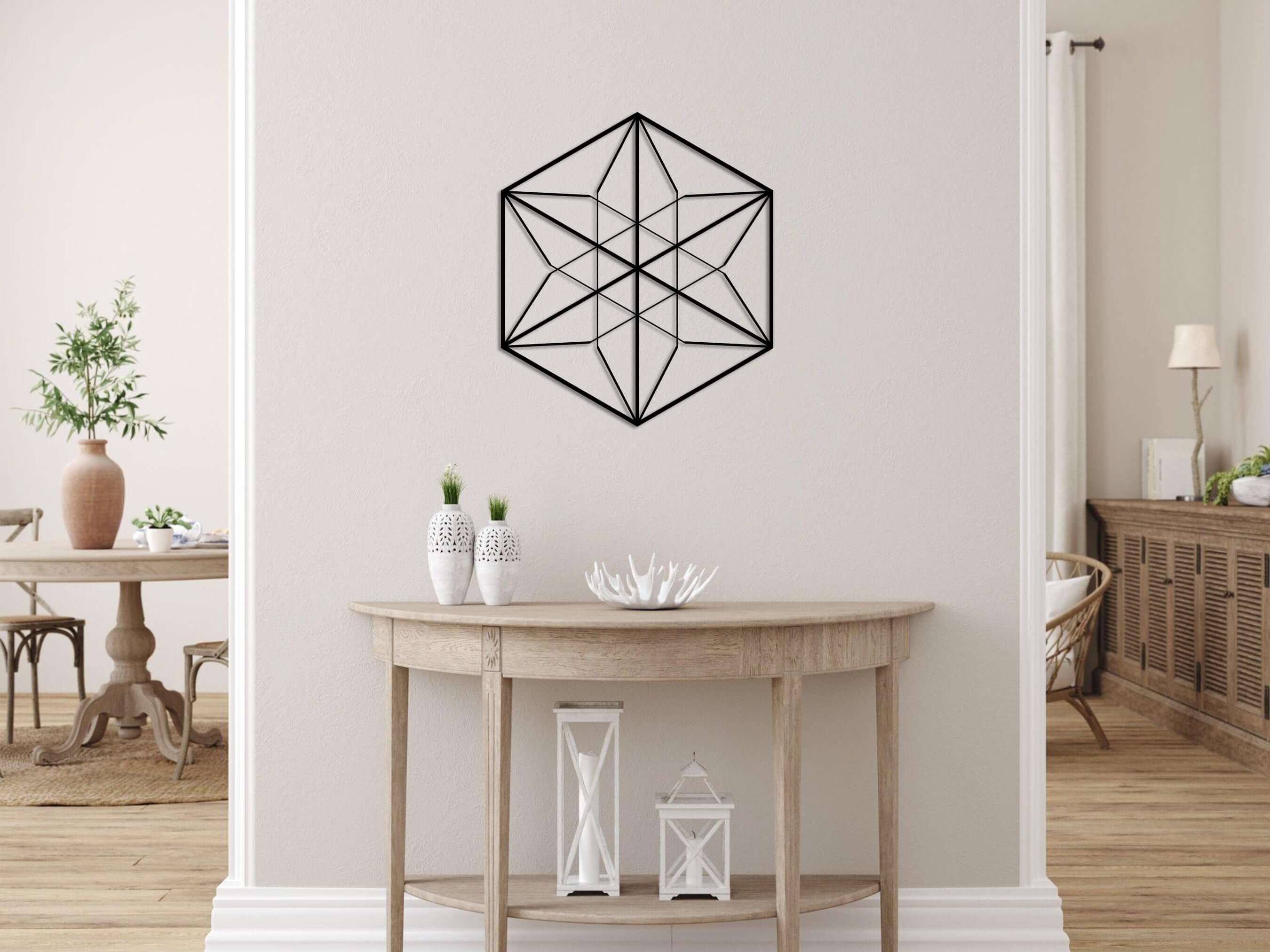 Vector Equilibrium Metal Wall Art