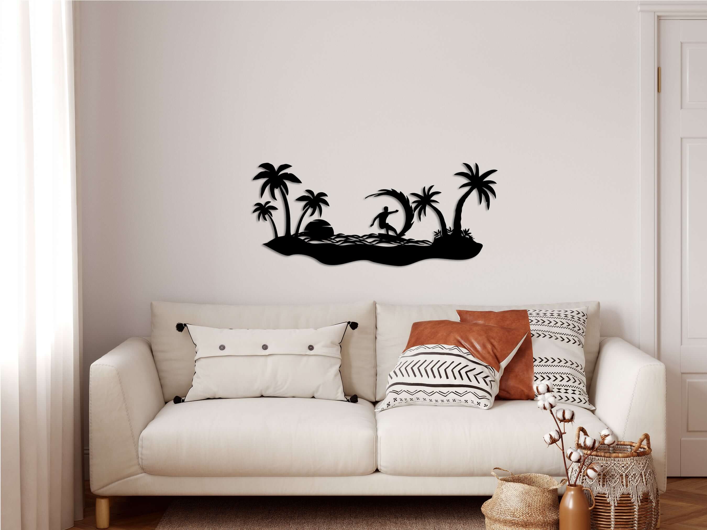 Surfer Metal Wall Art
